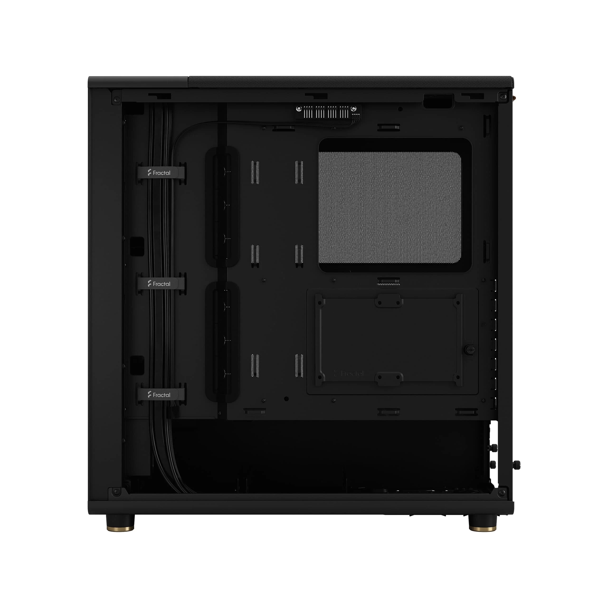 Fractal Design North Charcoal Black - Mesh Side Panels ATX Mid Tower Gaming Case - Wood Walnut Front, 2x140mm Fans included, Type C USB 16 Fractal Design North Charcoal Black - Mesh Side Panels ATX Mid Tower Gaming Case - Wood Walnut Front, 2x140mm Fans included, Type C USB - Ảnh 16