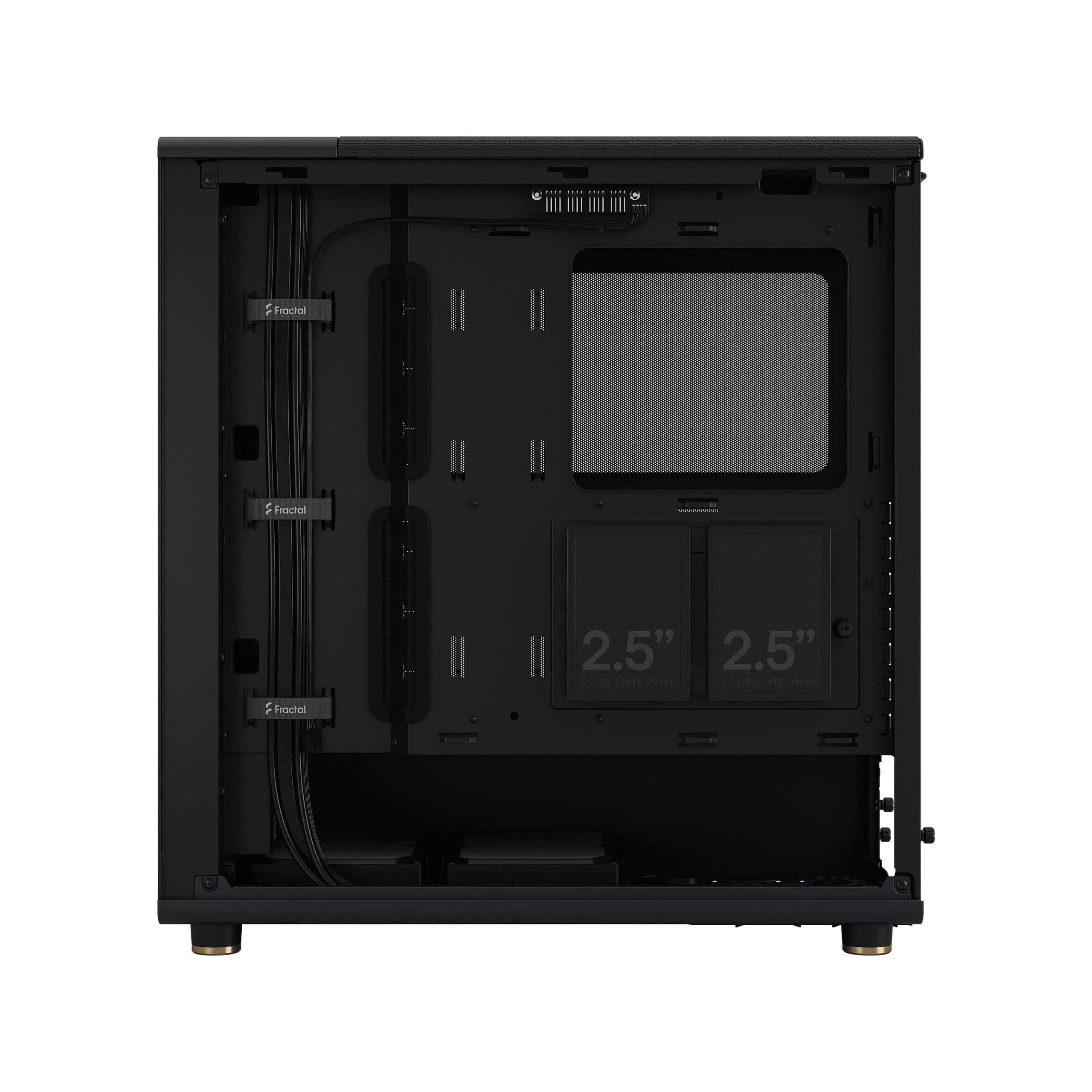 Fractal Design North Charcoal Black - Mesh Side Panels ATX Mid Tower Gaming Case - Wood Walnut Front, 2x140mm Fans included, Type C USB 19 Fractal Design North Charcoal Black - Mesh Side Panels ATX Mid Tower Gaming Case - Wood Walnut Front, 2x140mm Fans included, Type C USB - Ảnh 19