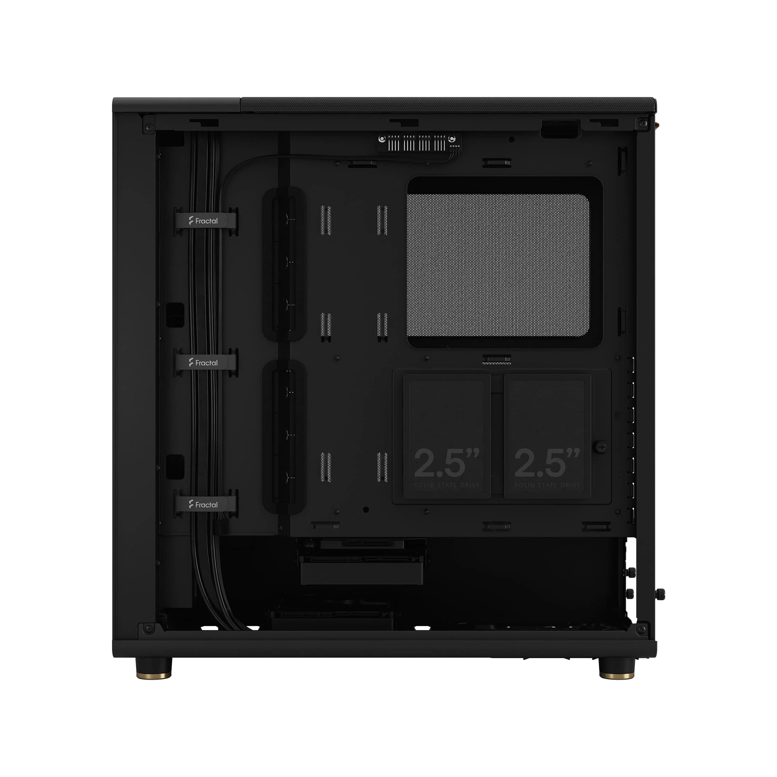 Fractal Design North Charcoal Black - Mesh Side Panels ATX Mid Tower Gaming Case - Wood Walnut Front, 2x140mm Fans included, Type C USB 20 Fractal Design North Charcoal Black - Mesh Side Panels ATX Mid Tower Gaming Case - Wood Walnut Front, 2x140mm Fans included, Type C USB - Ảnh 20