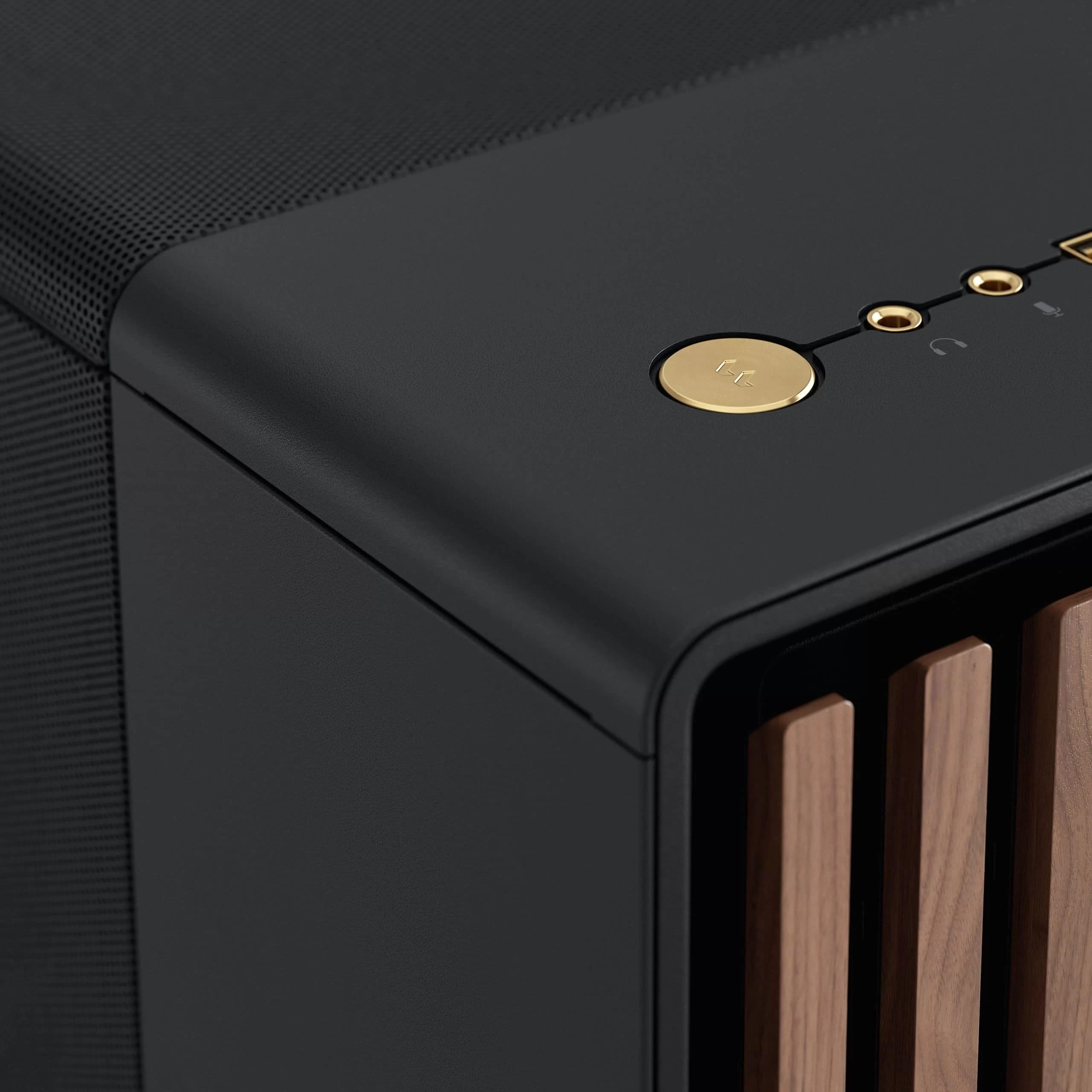 Fractal Design North Charcoal Black - Mesh Side Panels ATX Mid Tower Gaming Case - Wood Walnut Front, 2x140mm Fans included, Type C USB 22 Fractal Design North Charcoal Black - Mesh Side Panels ATX Mid Tower Gaming Case - Wood Walnut Front, 2x140mm Fans included, Type C USB - Ảnh 22
