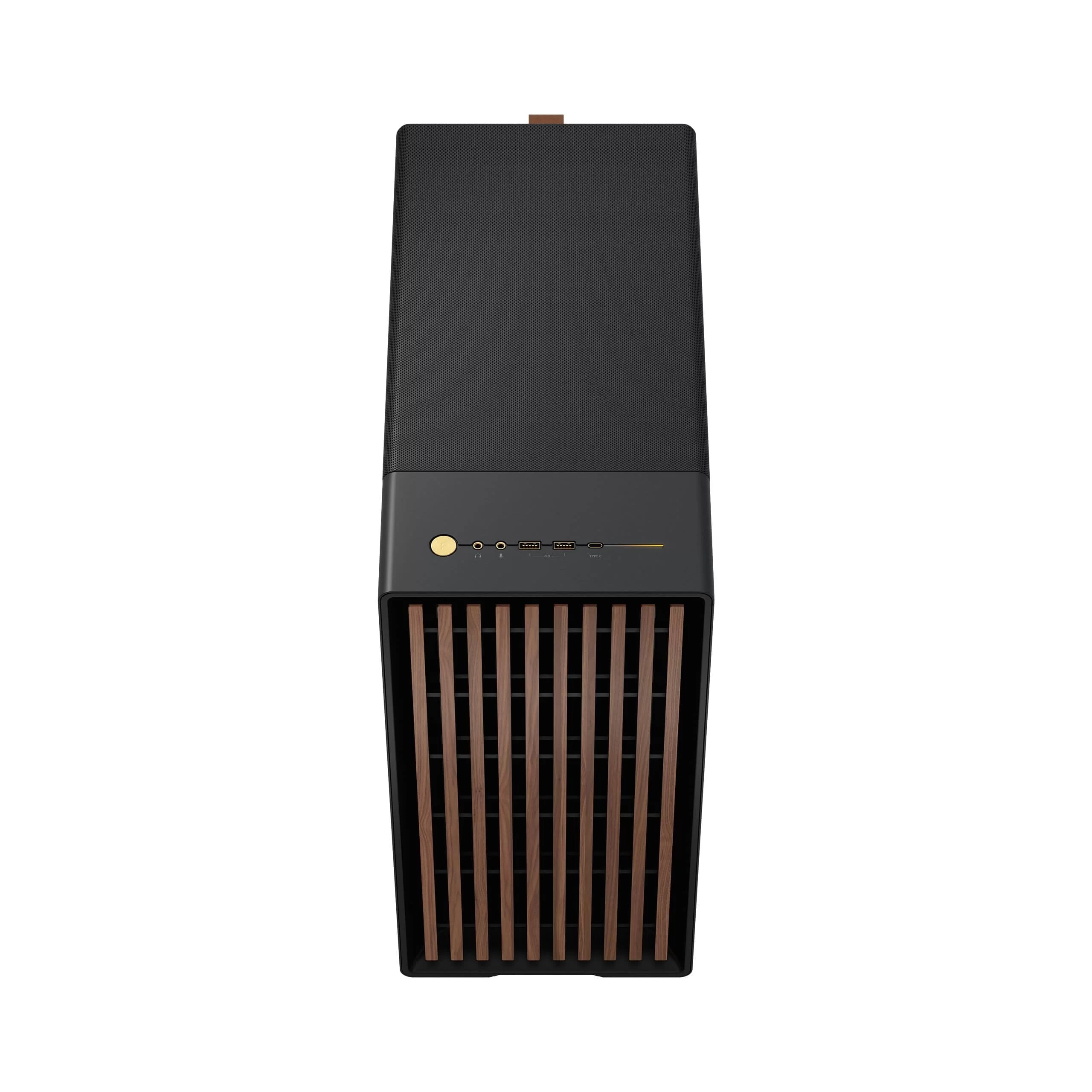 Fractal Design North Charcoal Black - Mesh Side Panels ATX Mid Tower Gaming Case - Wood Walnut Front, 2x140mm Fans included, Type C USB 10 Fractal Design North Charcoal Black - Mesh Side Panels ATX Mid Tower Gaming Case - Wood Walnut Front, 2x140mm Fans included, Type C USB - Ảnh 10