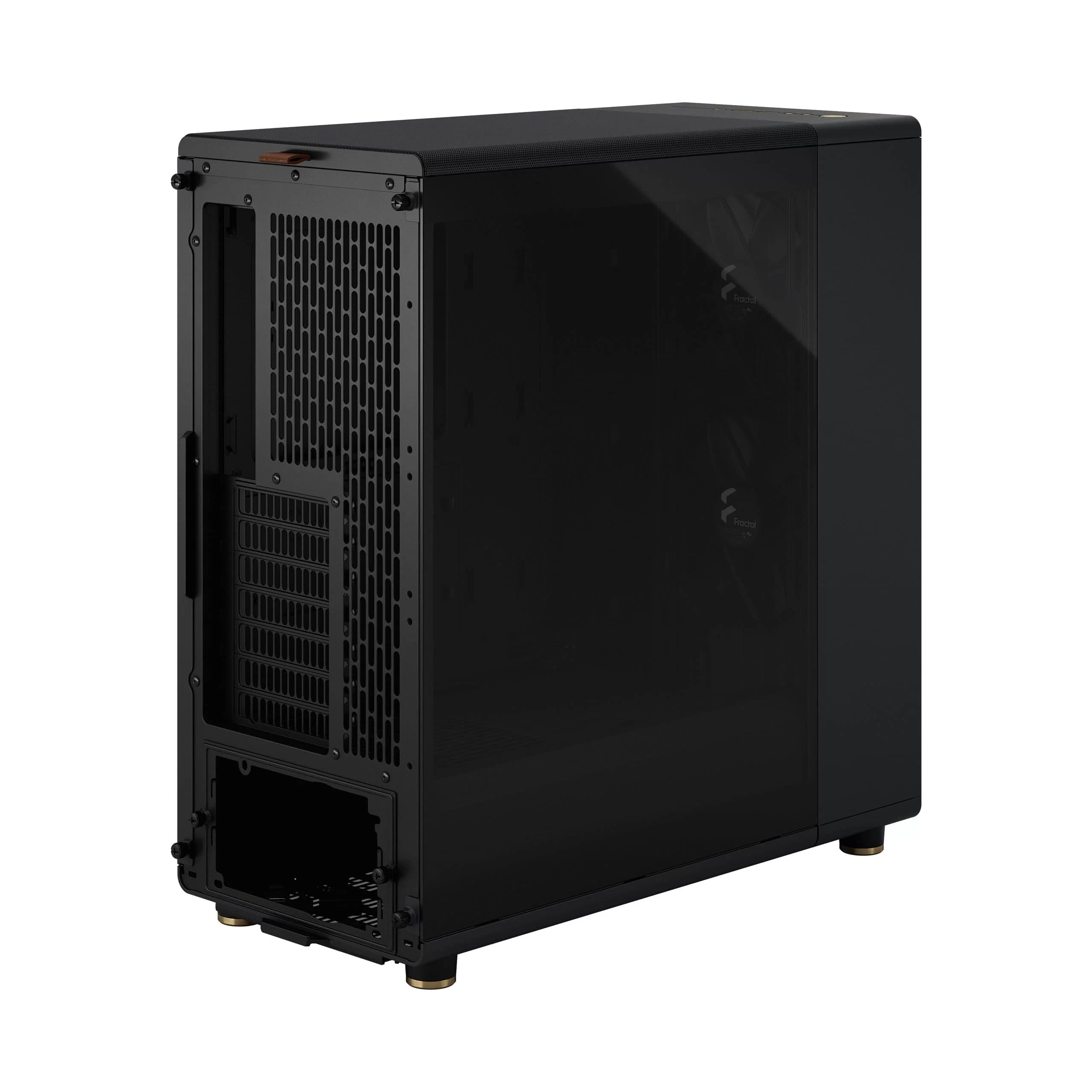 Fractal Design North Charcoal Black TG Dark - Tempered Glass Dark ATX Mid Tower Gaming Case - Wood Walnut Front, 2x140mm Fans included, Type C USB 12 Fractal Design North Charcoal Black TG Dark - Tempered Glass Dark ATX Mid Tower Gaming Case - Wood Walnut Front, 2x140mm Fans included, Type C USB - Ảnh 12