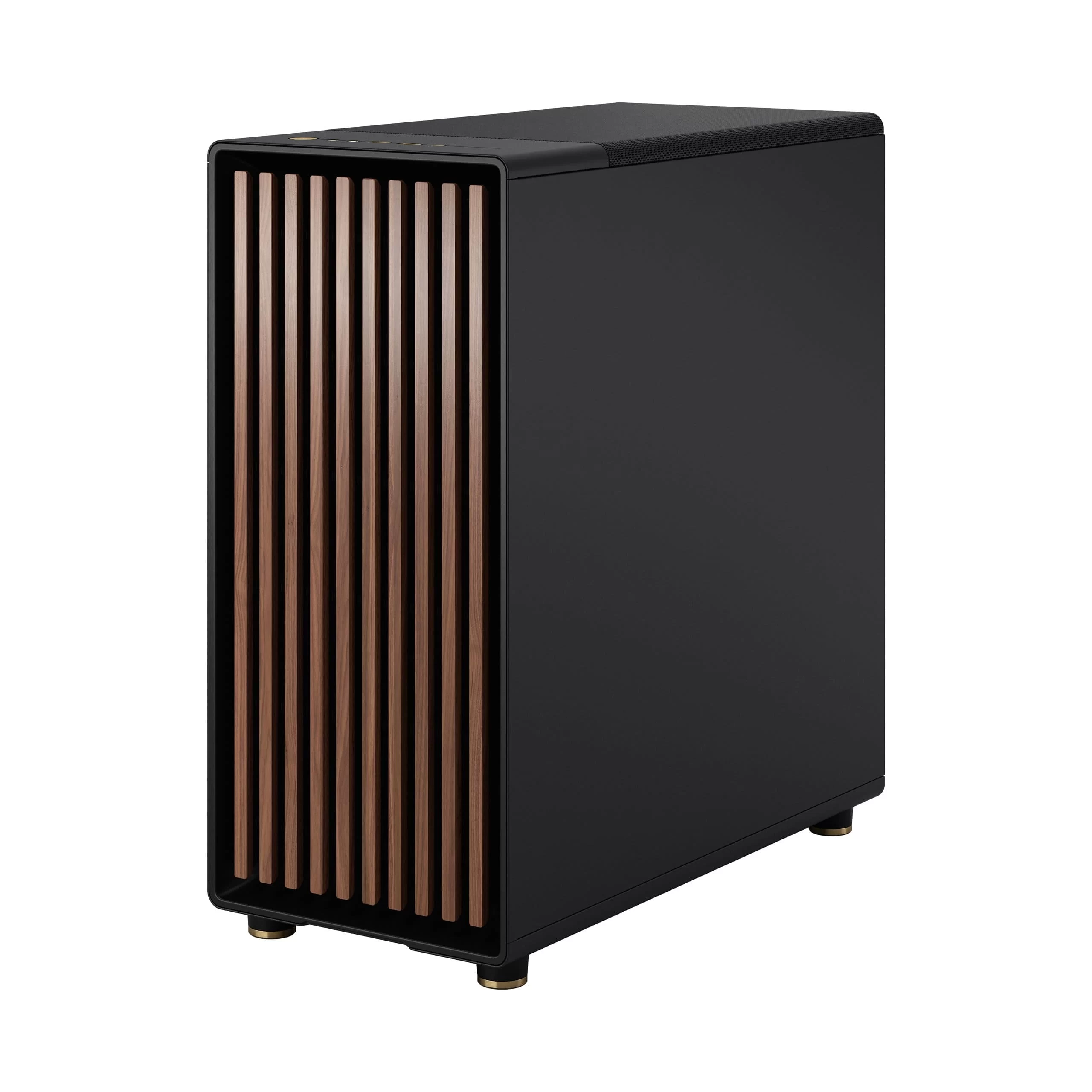 Fractal Design North Charcoal Black TG Dark - Tempered Glass Dark ATX Mid Tower Gaming Case - Wood Walnut Front, 2x140mm Fans included, Type C USB 13 Fractal Design North Charcoal Black TG Dark - Tempered Glass Dark ATX Mid Tower Gaming Case - Wood Walnut Front, 2x140mm Fans included, Type C USB - Ảnh 13
