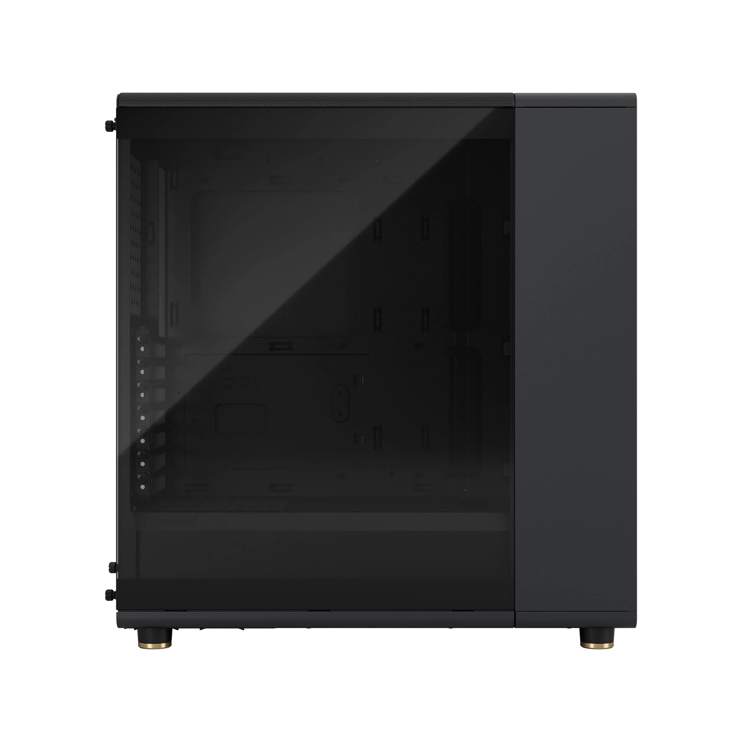 Fractal Design North Charcoal Black TG Dark - Tempered Glass Dark ATX Mid Tower Gaming Case - Wood Walnut Front, 2x140mm Fans included, Type C USB 3 Fractal Design North Charcoal Black TG Dark - Tempered Glass Dark ATX Mid Tower Gaming Case - Wood Walnut Front, 2x140mm Fans included, Type C USB - Ảnh 3