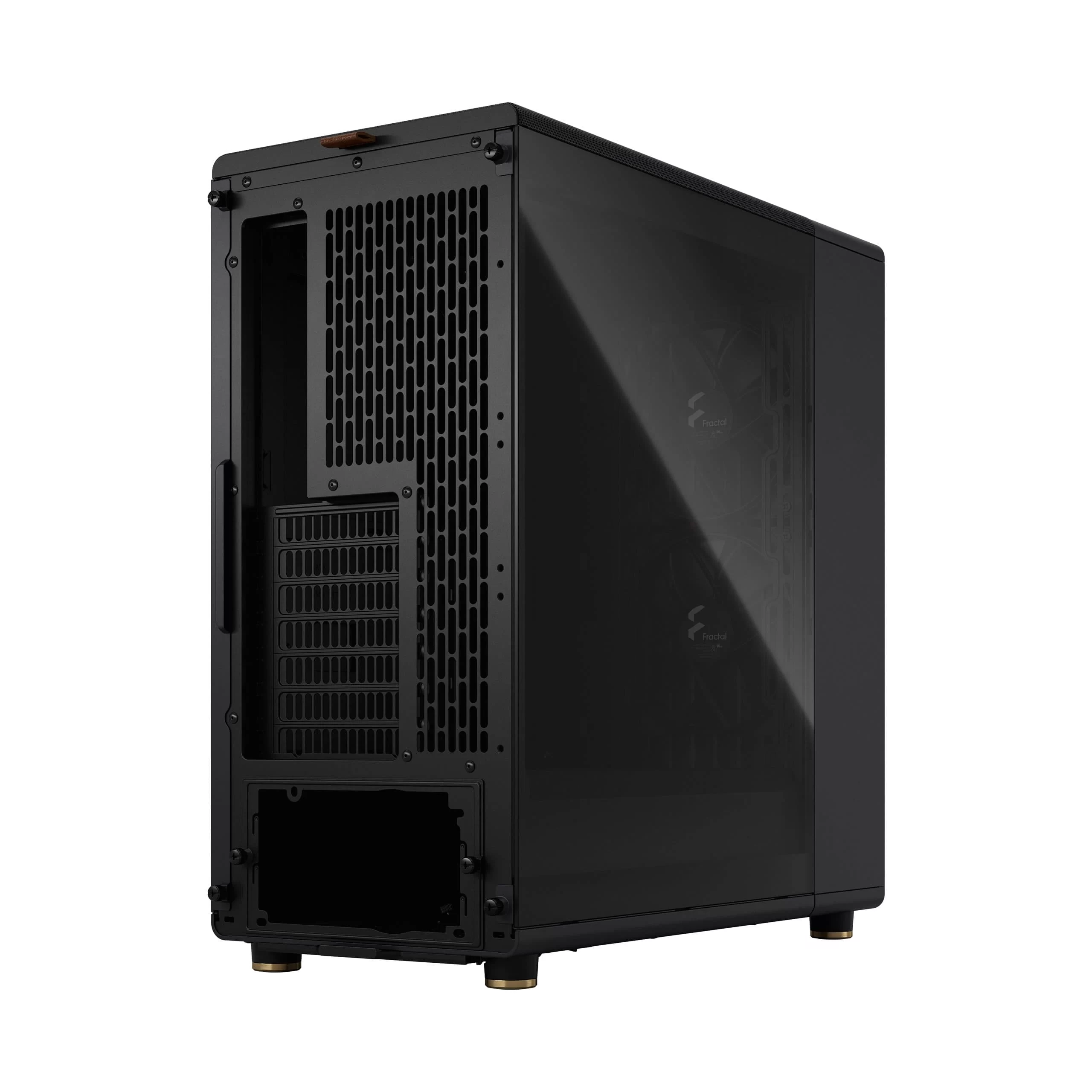 Fractal Design North Charcoal Black TG Dark - Tempered Glass Dark ATX Mid Tower Gaming Case - Wood Walnut Front, 2x140mm Fans included, Type C USB 4 Fractal Design North Charcoal Black TG Dark - Tempered Glass Dark ATX Mid Tower Gaming Case - Wood Walnut Front, 2x140mm Fans included, Type C USB - Ảnh 4