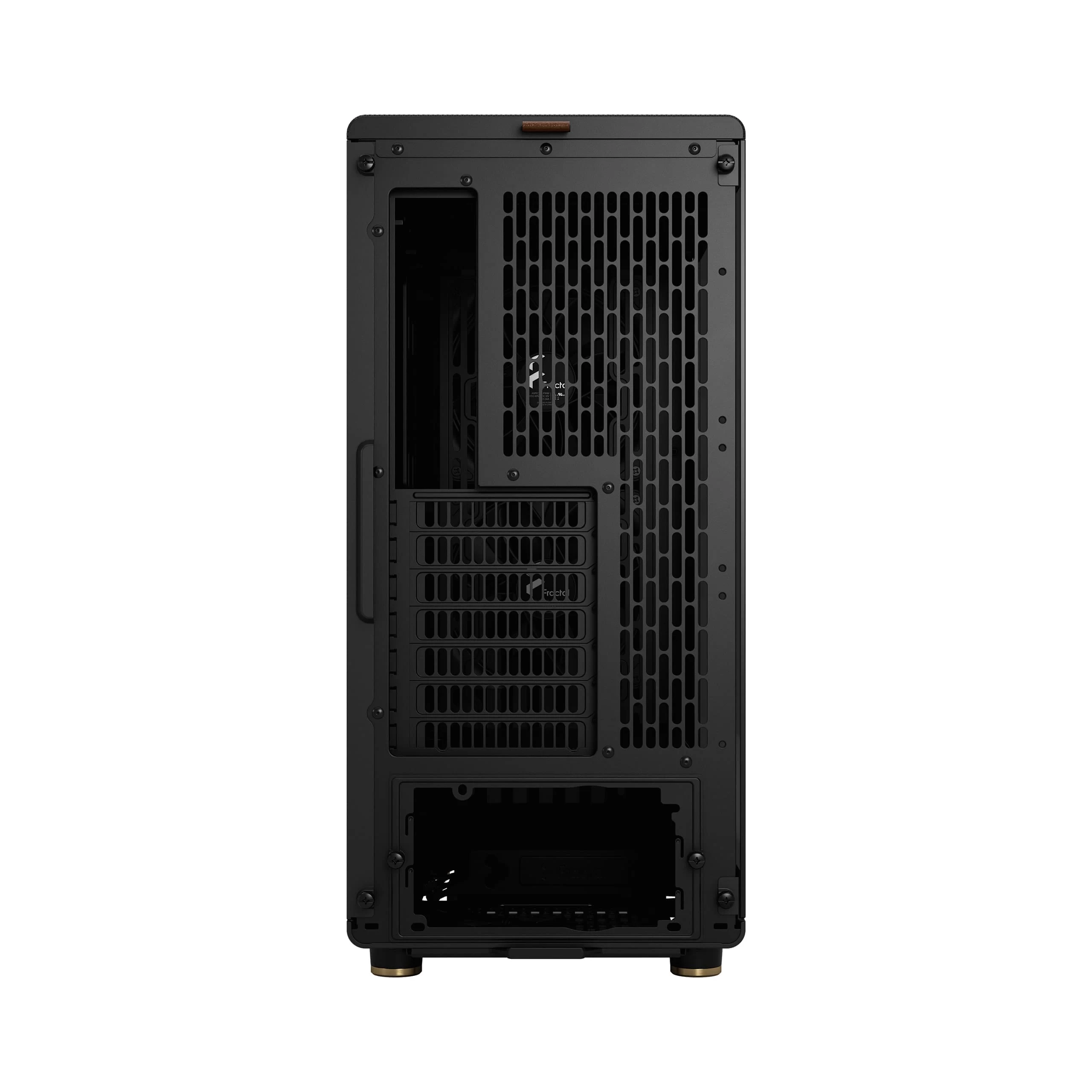 Fractal Design North Charcoal Black TG Dark - Tempered Glass Dark ATX Mid Tower Gaming Case - Wood Walnut Front, 2x140mm Fans included, Type C USB 5 Fractal Design North Charcoal Black TG Dark - Tempered Glass Dark ATX Mid Tower Gaming Case - Wood Walnut Front, 2x140mm Fans included, Type C USB - Ảnh 5