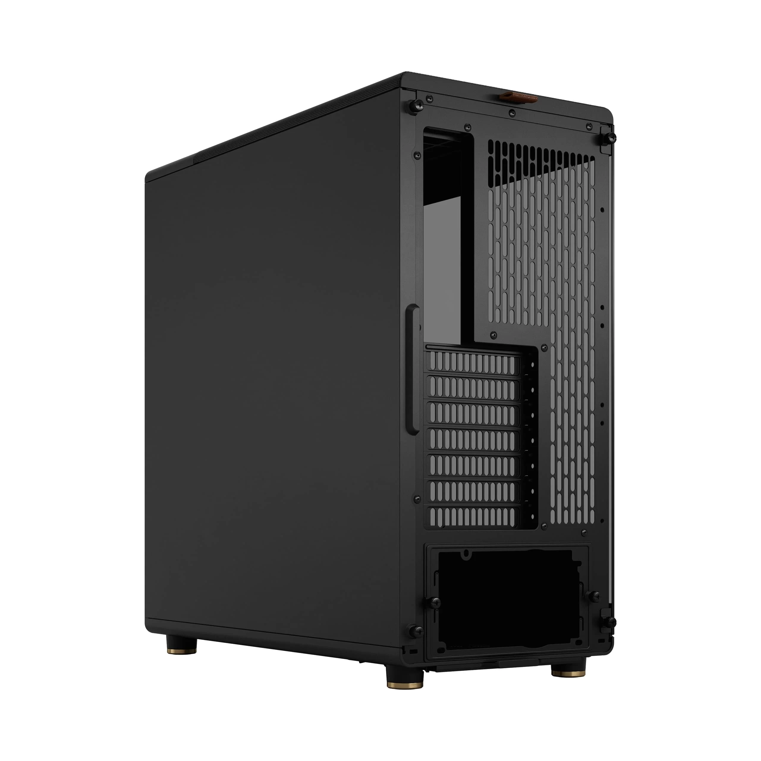 Fractal Design North Charcoal Black TG Dark - Tempered Glass Dark ATX Mid Tower Gaming Case - Wood Walnut Front, 2x140mm Fans included, Type C USB 6 Fractal Design North Charcoal Black TG Dark - Tempered Glass Dark ATX Mid Tower Gaming Case - Wood Walnut Front, 2x140mm Fans included, Type C USB - Ảnh 6
