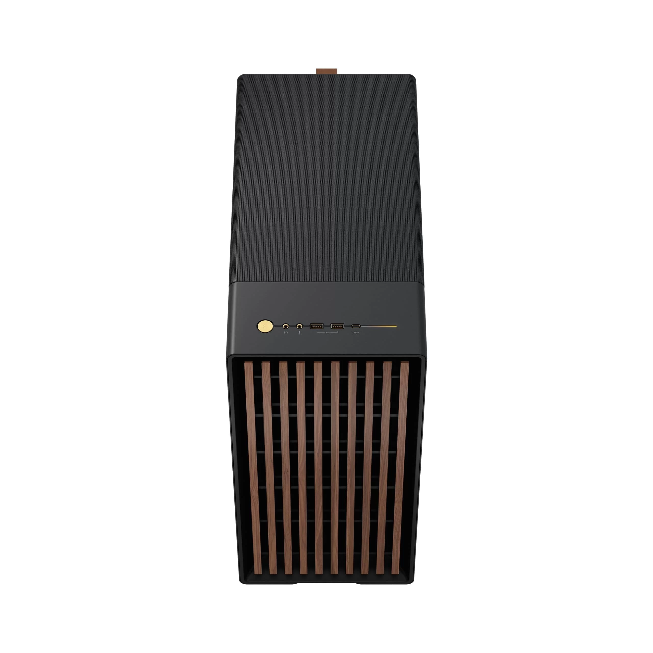 Fractal Design North Charcoal Black TG Dark - Tempered Glass Dark ATX Mid Tower Gaming Case - Wood Walnut Front, 2x140mm Fans included, Type C USB 10 Fractal Design North Charcoal Black TG Dark - Tempered Glass Dark ATX Mid Tower Gaming Case - Wood Walnut Front, 2x140mm Fans included, Type C USB - Ảnh 10