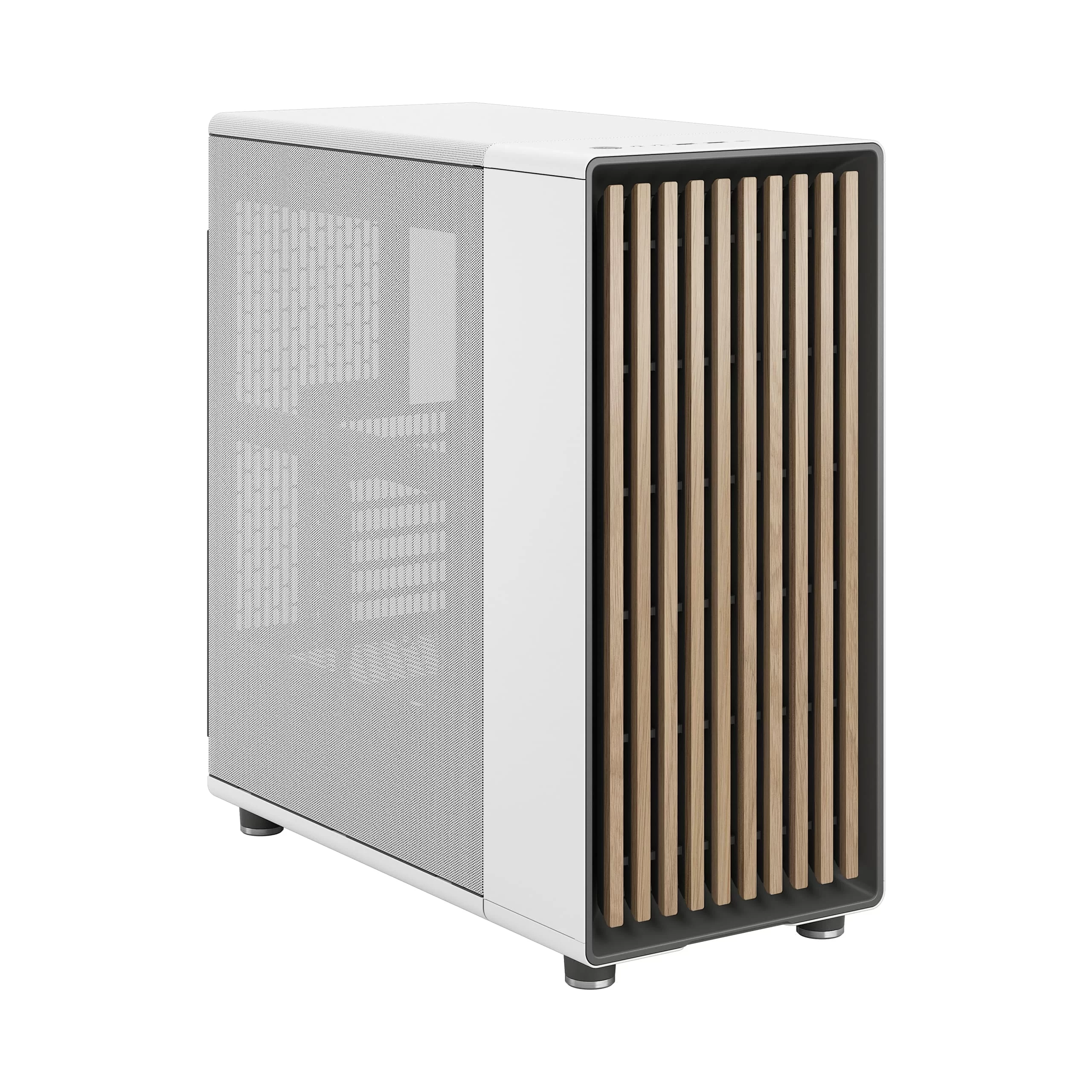 Fractal Design North Chalk White - Mesh Side Panels ATX Mid Tower Gaming Case - Wood Oak Front, 2x140mm Fans included, Type C USB 11 Fractal Design North Chalk White - Mesh Side Panels ATX Mid Tower Gaming Case - Wood Oak Front, 2x140mm Fans included, Type C USB - Ảnh 11