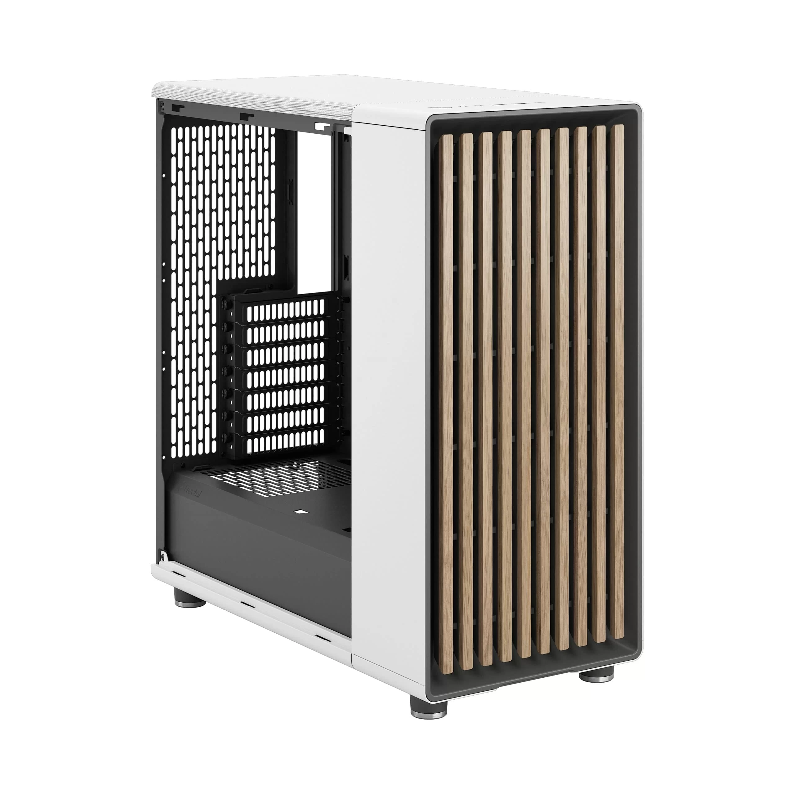 Fractal Design North Chalk White - Mesh Side Panels ATX Mid Tower Gaming Case - Wood Oak Front, 2x140mm Fans included, Type C USB 17 Fractal Design North Chalk White - Mesh Side Panels ATX Mid Tower Gaming Case - Wood Oak Front, 2x140mm Fans included, Type C USB - Ảnh 17