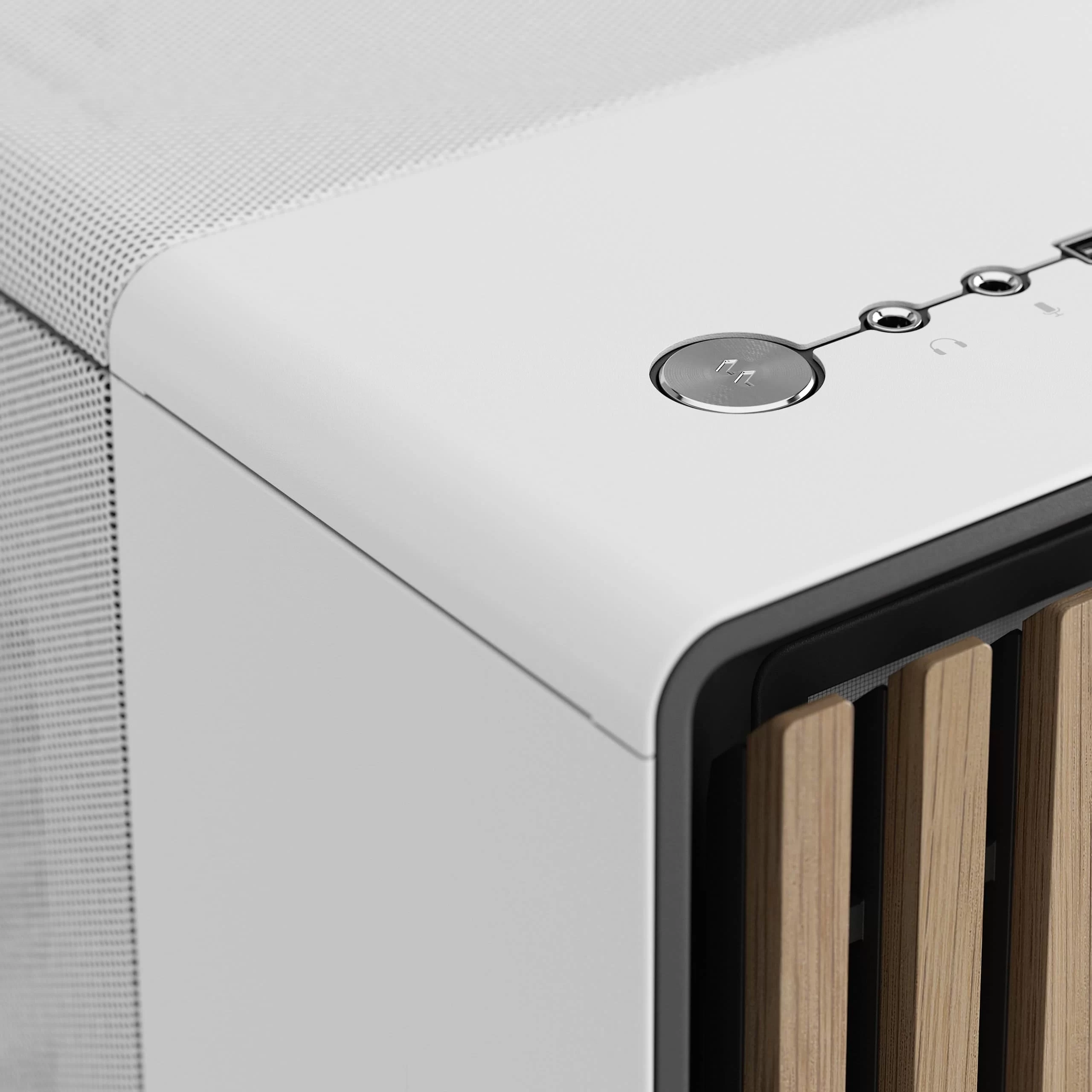 Fractal Design North Chalk White - Mesh Side Panels ATX Mid Tower Gaming Case - Wood Oak Front, 2x140mm Fans included, Type C USB 21 Fractal Design North Chalk White - Mesh Side Panels ATX Mid Tower Gaming Case - Wood Oak Front, 2x140mm Fans included, Type C USB - Ảnh 21