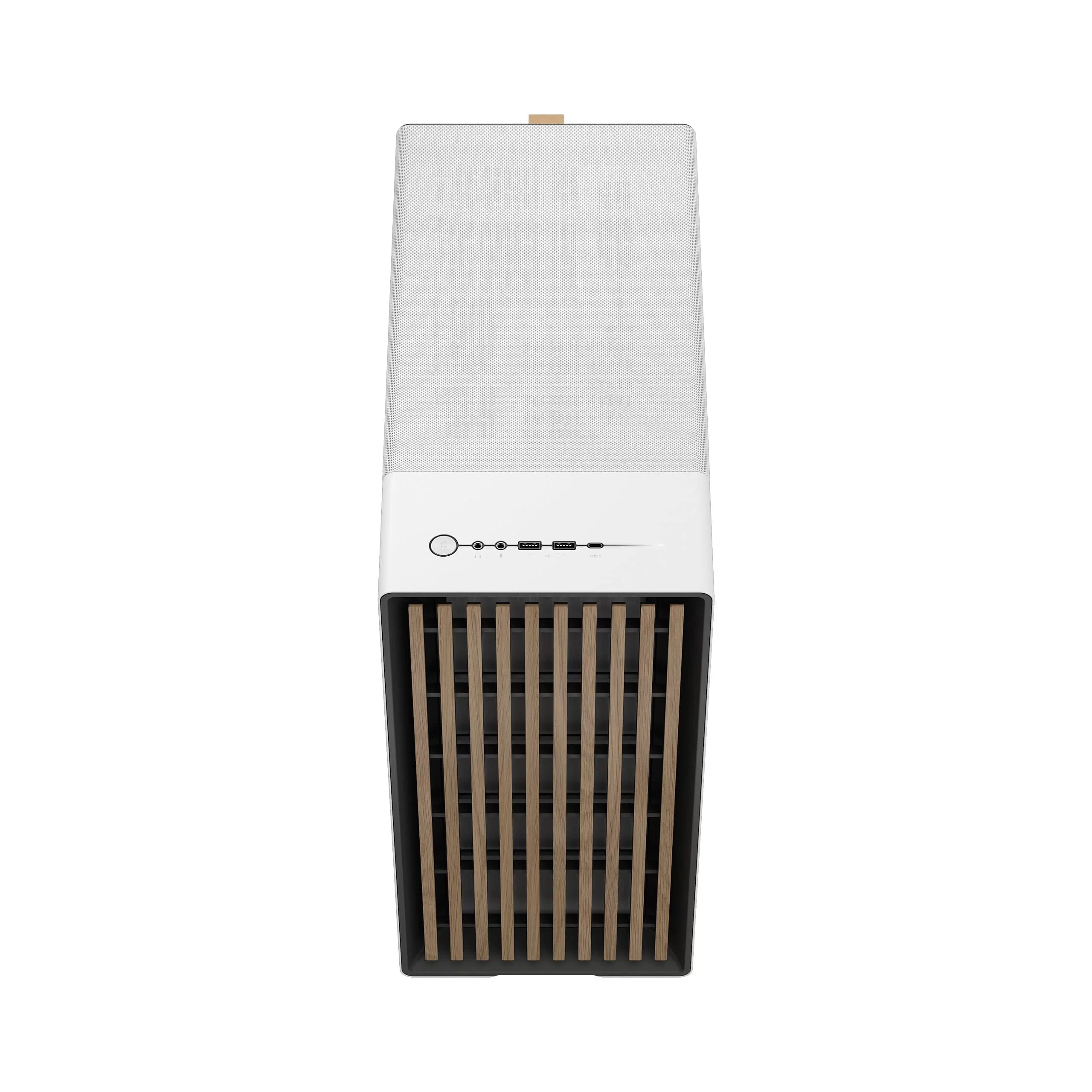 Fractal Design North Chalk White - Mesh Side Panels ATX Mid Tower Gaming Case - Wood Oak Front, 2x140mm Fans included, Type C USB 10 Fractal Design North Chalk White - Mesh Side Panels ATX Mid Tower Gaming Case - Wood Oak Front, 2x140mm Fans included, Type C USB - Ảnh 10