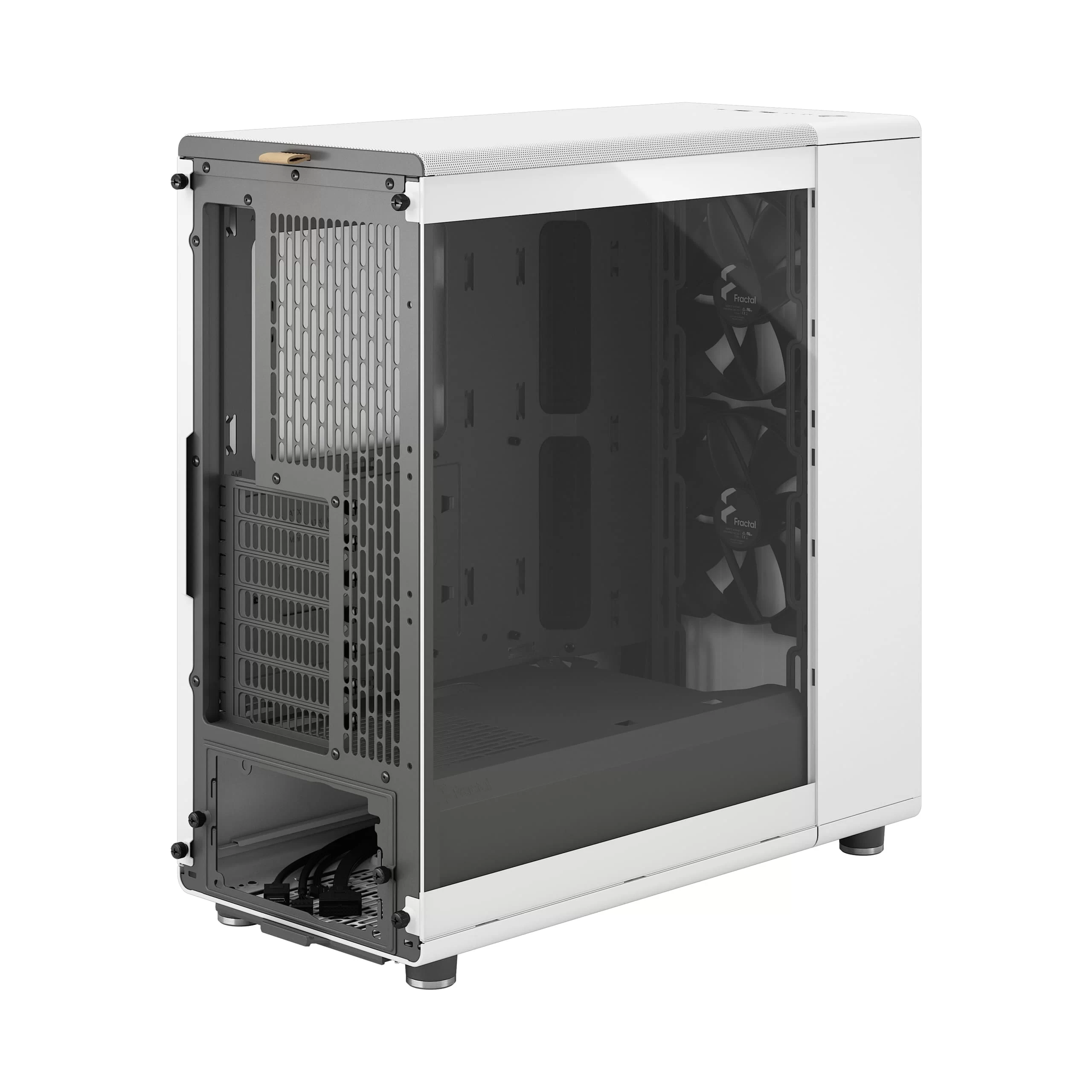 Fractal Design North Chalk White TG Clear Tint - Tempered Glass Clear ATX Mid Tower Gaming Case - Wood Oak Front, 2x140mm Fans included, Type C USB 12 Fractal Design North Chalk White TG Clear Tint - Tempered Glass Clear ATX Mid Tower Gaming Case - Wood Oak Front, 2x140mm Fans included, Type C USB - Ảnh 12
