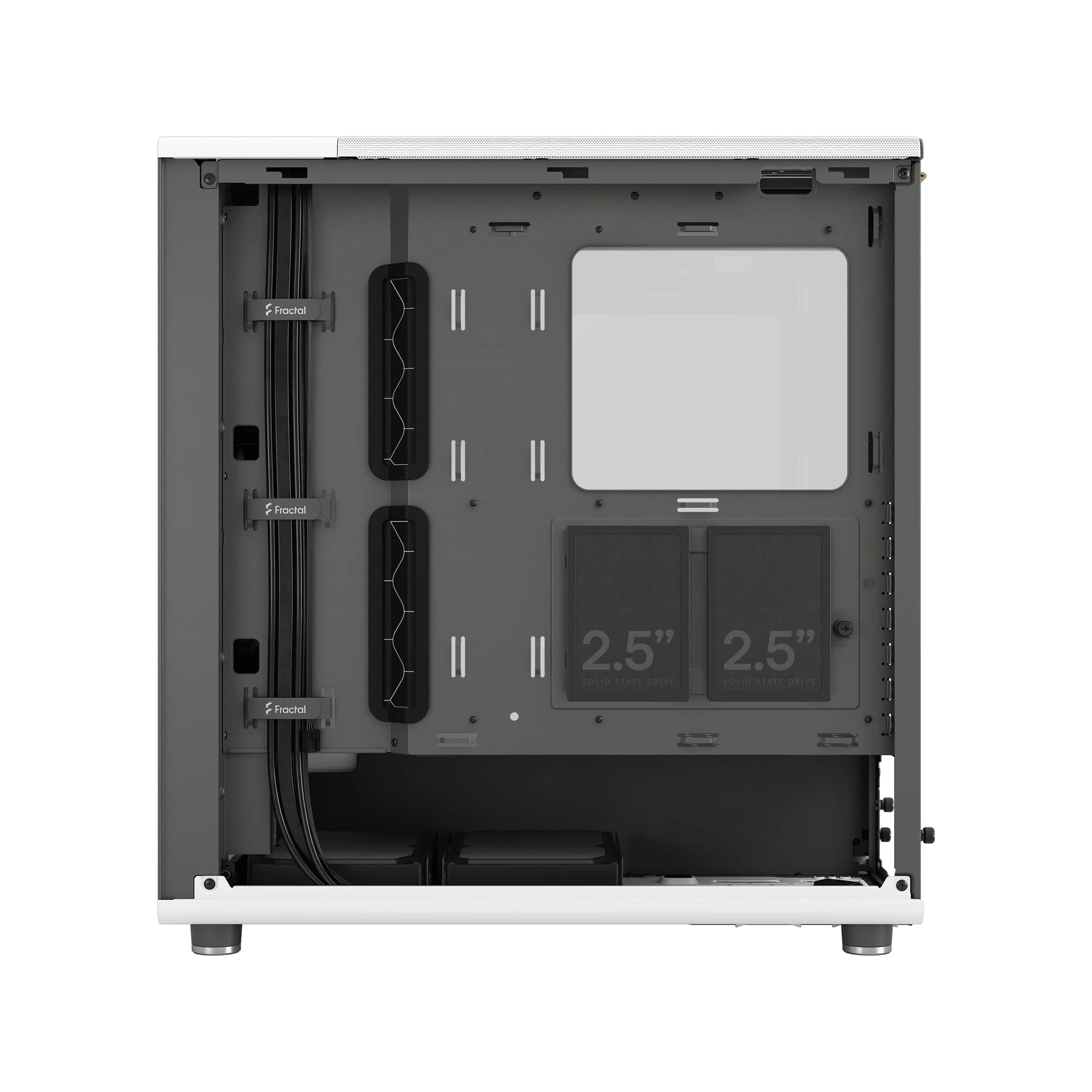 Fractal Design North Chalk White TG Clear Tint - Tempered Glass Clear ATX Mid Tower Gaming Case - Wood Oak Front, 2x140mm Fans included, Type C USB 18 Fractal Design North Chalk White TG Clear Tint - Tempered Glass Clear ATX Mid Tower Gaming Case - Wood Oak Front, 2x140mm Fans included, Type C USB - Ảnh 18