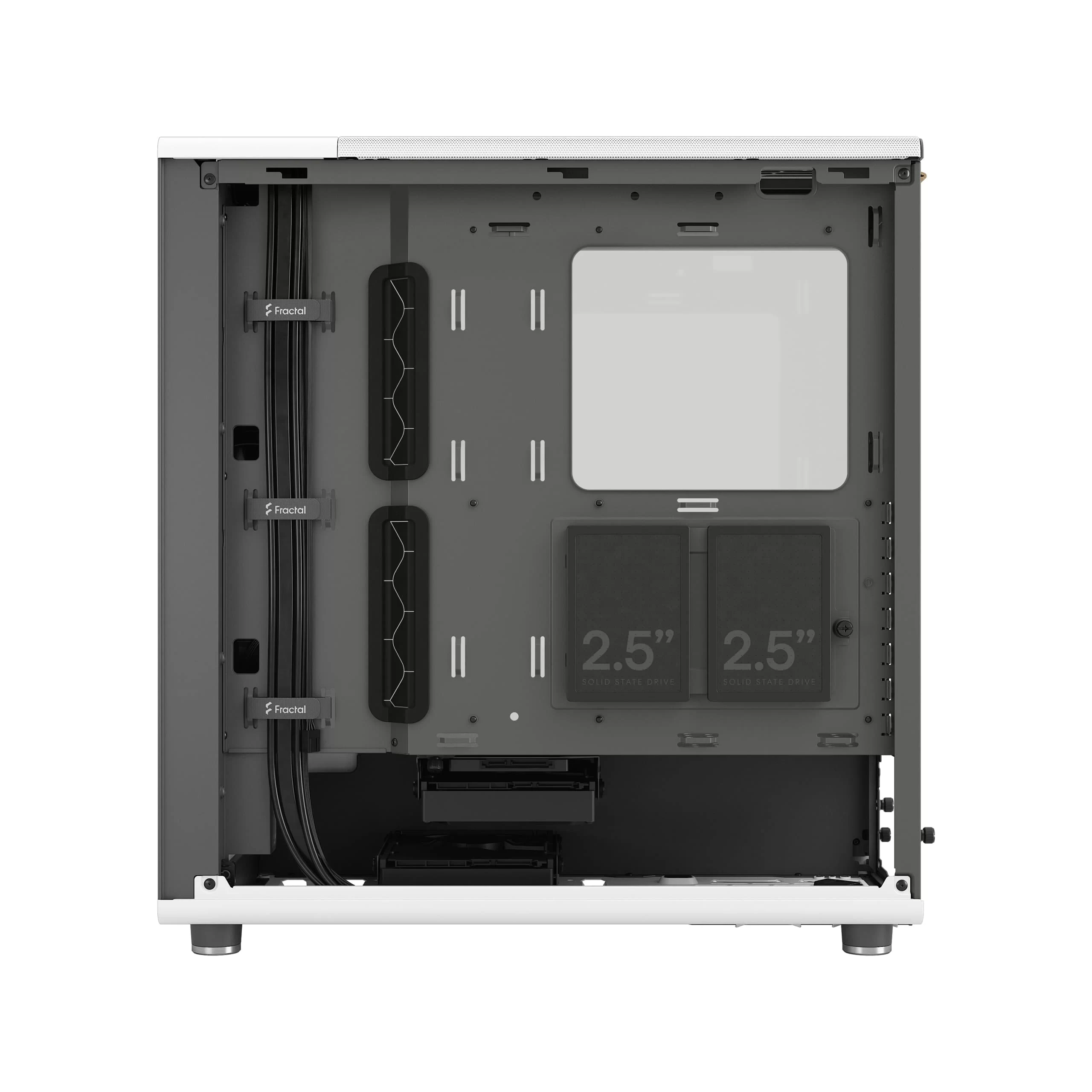 Fractal Design North Chalk White TG Clear Tint - Tempered Glass Clear ATX Mid Tower Gaming Case - Wood Oak Front, 2x140mm Fans included, Type C USB 19 Fractal Design North Chalk White TG Clear Tint - Tempered Glass Clear ATX Mid Tower Gaming Case - Wood Oak Front, 2x140mm Fans included, Type C USB - Ảnh 19