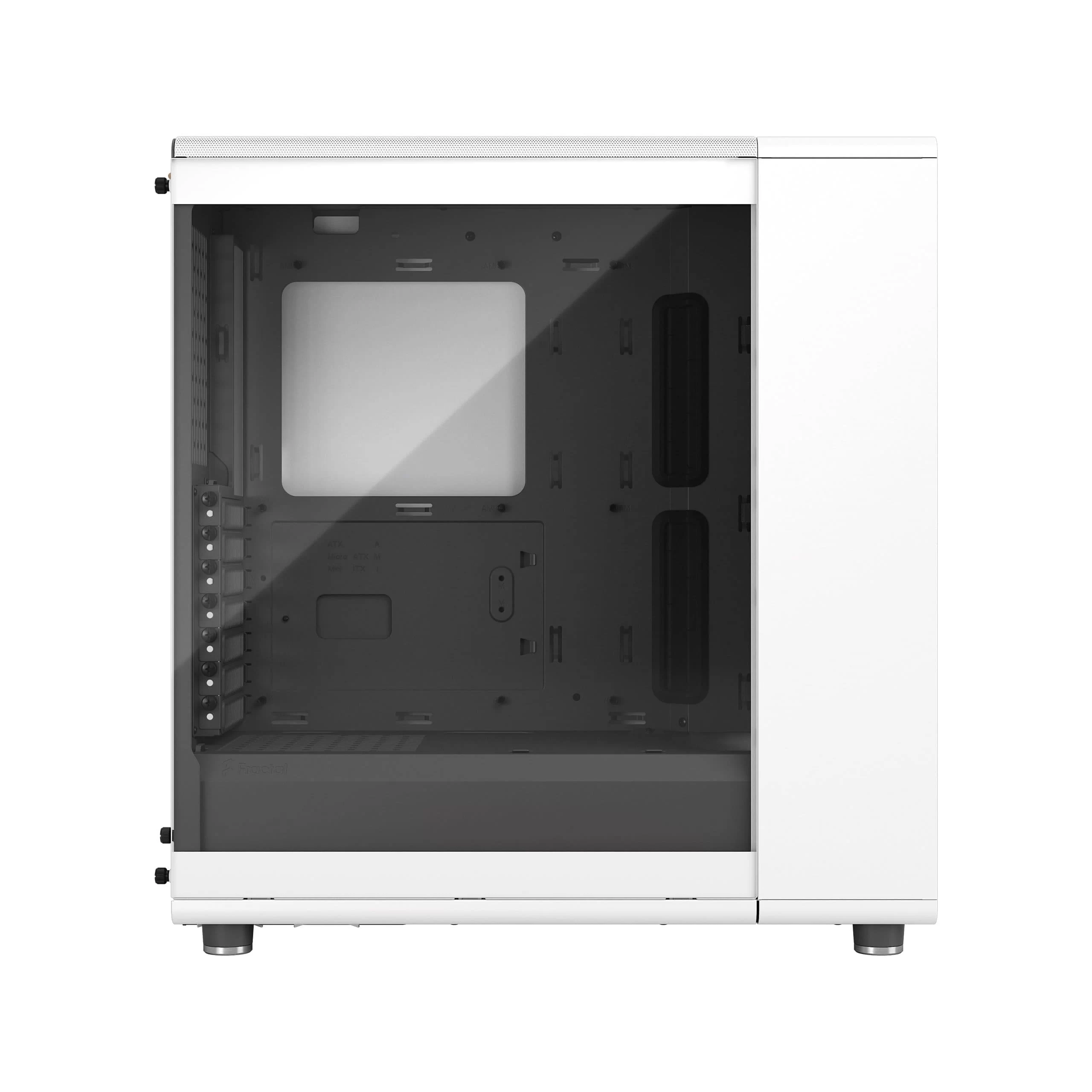 Fractal Design North Chalk White TG Clear Tint - Tempered Glass Clear ATX Mid Tower Gaming Case - Wood Oak Front, 2x140mm Fans included, Type C USB 3 Fractal Design North Chalk White TG Clear Tint - Tempered Glass Clear ATX Mid Tower Gaming Case - Wood Oak Front, 2x140mm Fans included, Type C USB - Ảnh 3