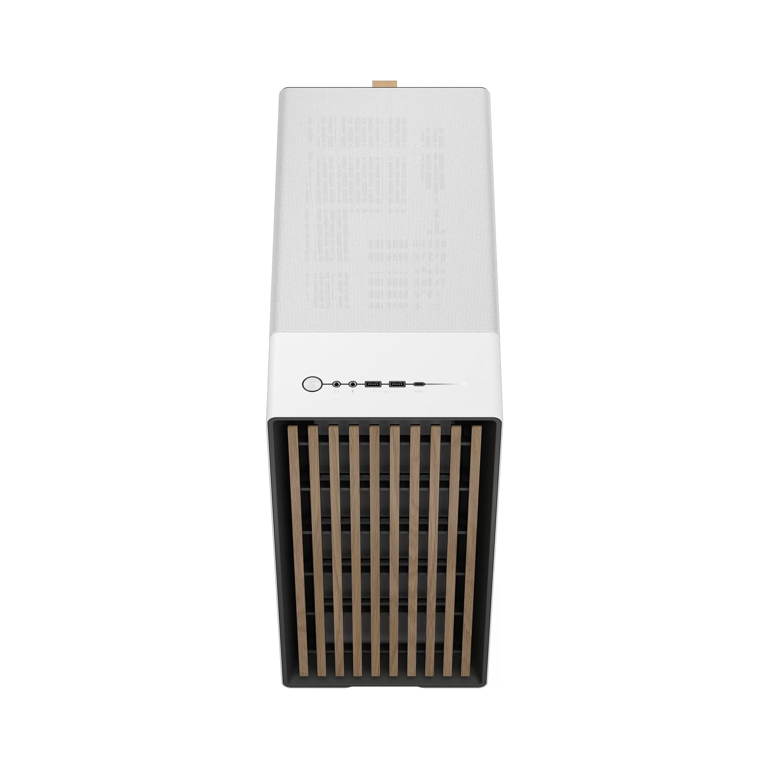 Fractal Design North Chalk White TG Clear Tint - Tempered Glass Clear ATX Mid Tower Gaming Case - Wood Oak Front, 2x140mm Fans included, Type C USB 10 Fractal Design North Chalk White TG Clear Tint - Tempered Glass Clear ATX Mid Tower Gaming Case - Wood Oak Front, 2x140mm Fans included, Type C USB - Ảnh 10