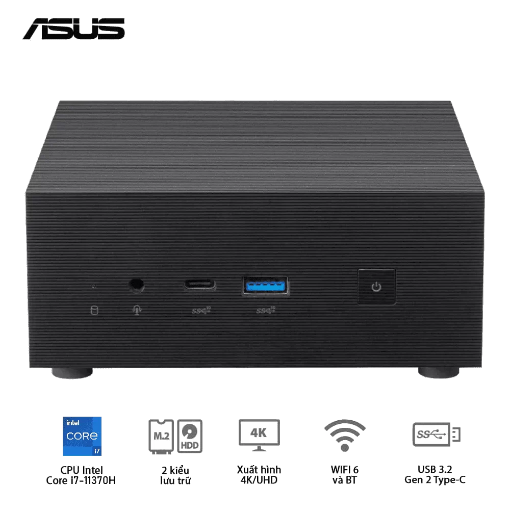 ASUS PN63-S1-B-S7106MV Barebone Mini PC - Intel Core i7-11370H, Wi-Fi 6 + BT5.0, VESA MOUNT, VGA port configurable, w/o Keyboard Mouse 5 ASUS PN63-S1-B-S7106MV Barebone Mini PC - Intel Core i7-11370H, Wi-Fi 6 + BT5.0, VESA MOUNT, VGA port configurable, w/o Keyboard Mouse - Ảnh 5