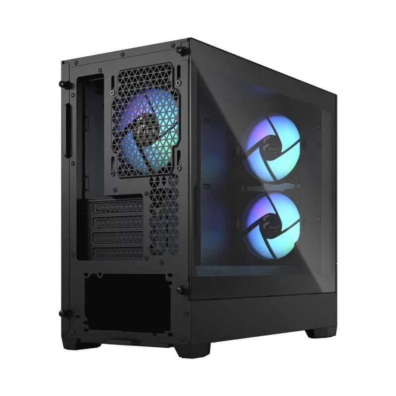 Fractal Design Pop Mini Air RGB Black TG Clear Tint mATX PC Gaming Case - Tempered Glass Airflow, 3x Aspect 12 RGB included 4 Fractal Design Pop Mini Air RGB Black TG Clear Tint mATX PC Gaming Case - Tempered Glass Airflow, 3x Aspect 12 RGB included - Ảnh 4
