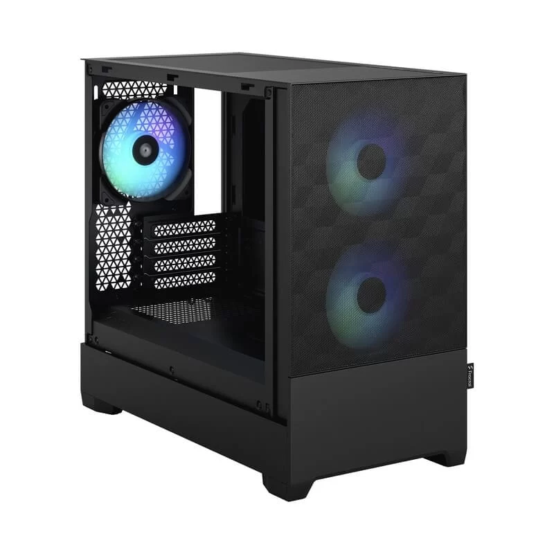 Fractal Design Pop Mini Air RGB Black TG Clear Tint mATX PC Gaming Case - Tempered Glass Airflow, 3x Aspect 12 RGB included 8 Fractal Design Pop Mini Air RGB Black TG Clear Tint mATX PC Gaming Case - Tempered Glass Airflow, 3x Aspect 12 RGB included - Ảnh 8