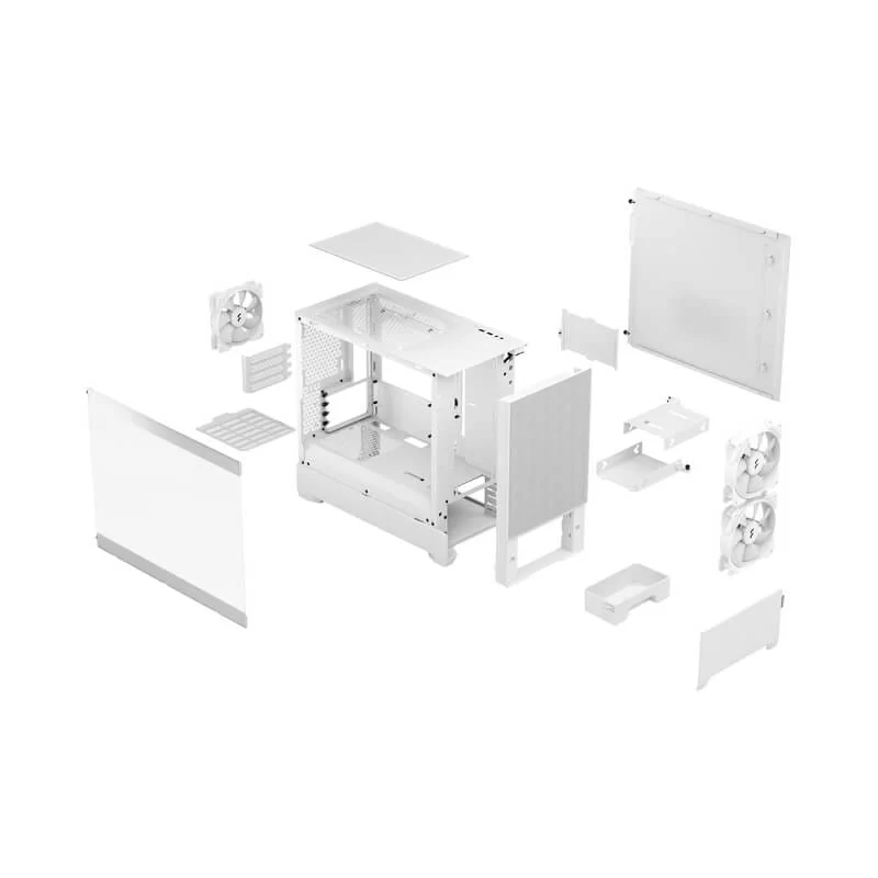 Fractal Design Pop Mini Air RGB White TG Clear Tint mATX PC Gaming Case - Tempered Glass Airflow, 3x Aspect 12 RGB included 13 Fractal Design Pop Mini Air RGB White TG Clear Tint mATX PC Gaming Case - Tempered Glass Airflow, 3x Aspect 12 RGB included - Ảnh 13