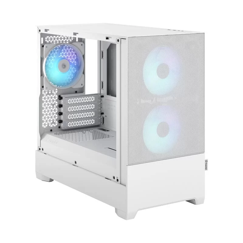 Fractal Design Pop Mini Air RGB White TG Clear Tint mATX PC Gaming Case - Tempered Glass Airflow, 3x Aspect 12 RGB included 8 Fractal Design Pop Mini Air RGB White TG Clear Tint mATX PC Gaming Case - Tempered Glass Airflow, 3x Aspect 12 RGB included - Ảnh 8