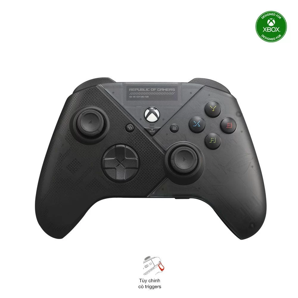 ASUS ROG Raikiri Controller - officially licensed Xbox controller, remappable buttons & triggers, 2 rear buttons, step & linear triggers, adjustable joystick sensitivity, 3.5mm jack with ESS DAC, for PC and Xbox 3 ASUS ROG Raikiri Controller - officially licensed Xbox controller, remappable buttons & triggers, 2 rear buttons, step & linear triggers, adjustable joystick sensitivity, 3.5mm jack with ESS DAC, for PC and Xbox - Ảnh 3