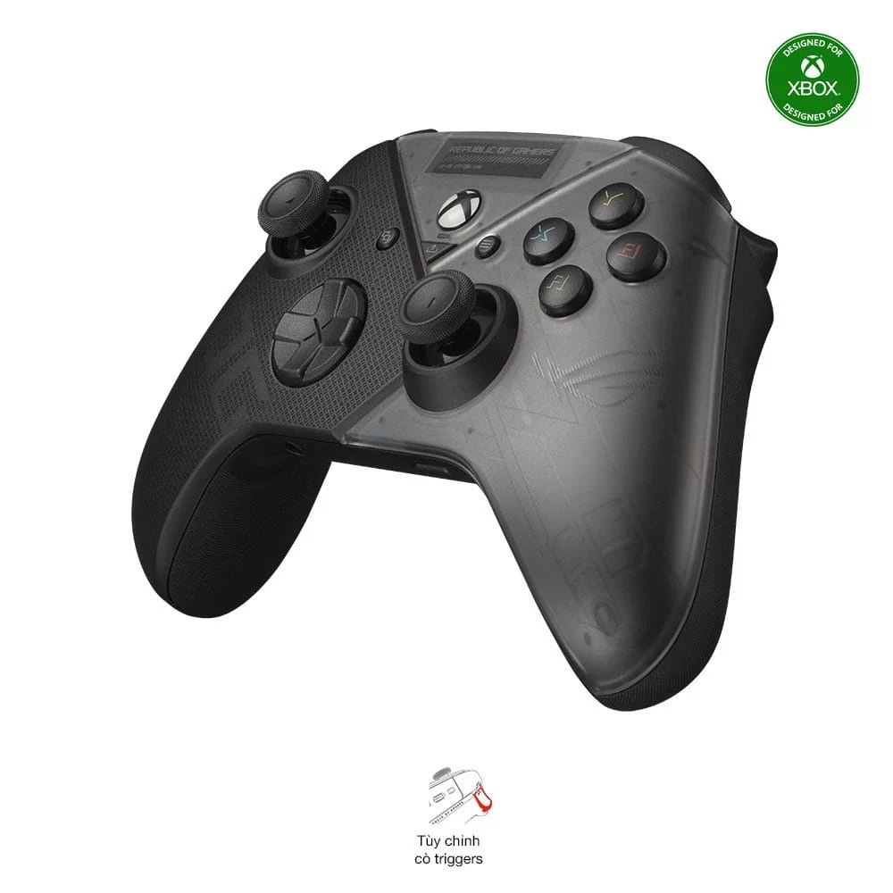 ASUS ROG Raikiri Controller - officially licensed Xbox controller, remappable buttons & triggers, 2 rear buttons, step & linear triggers, adjustable joystick sensitivity, 3.5mm jack with ESS DAC, for PC and Xbox 5 ASUS ROG Raikiri Controller - officially licensed Xbox controller, remappable buttons & triggers, 2 rear buttons, step & linear triggers, adjustable joystick sensitivity, 3.5mm jack with ESS DAC, for PC and Xbox - Ảnh 5