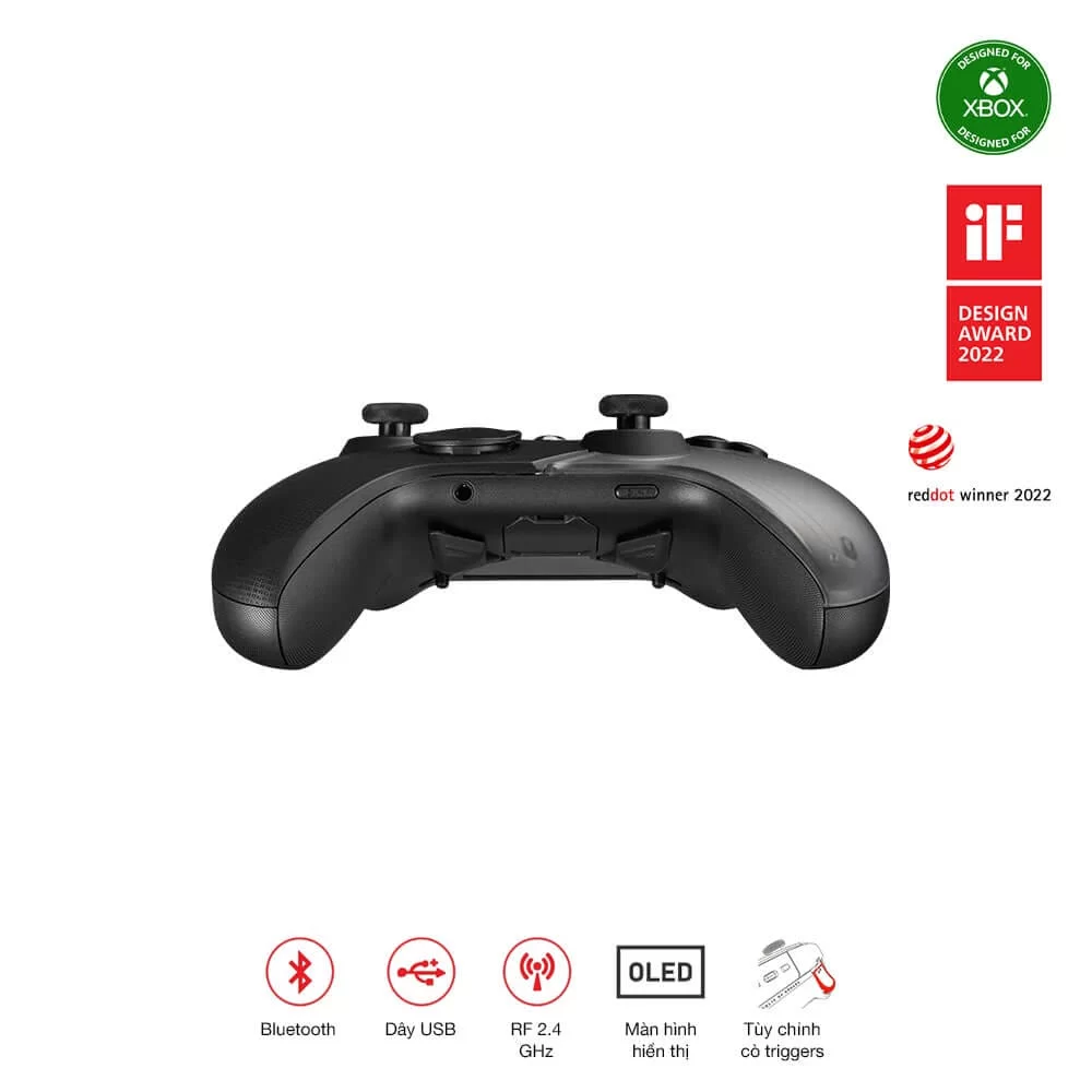 ASUS ROG Raikiri Pro Wireless Controller - OLED display, tri-mode connectivity, remappable buttons&triggers, 4 rear buttons, step & linear triggers, adjustable joystick sensitivity, 3.5mm jack 9 ASUS ROG Raikiri Pro Wireless Controller - OLED display, tri-mode connectivity, remappable buttons&triggers, 4 rear buttons, step & linear triggers, adjustable joystick sensitivity, 3.5mm jack - Ảnh 9
