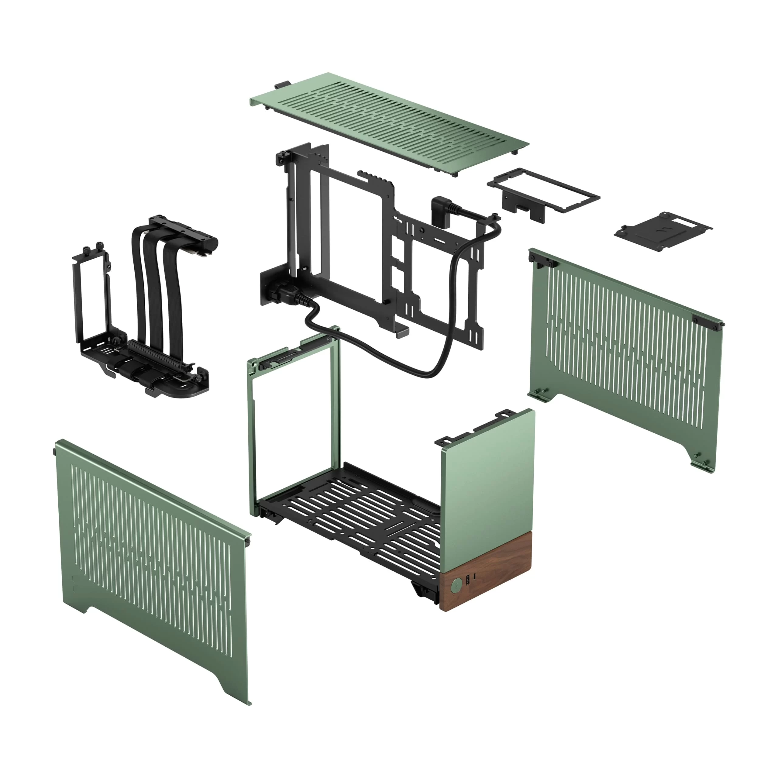 Fractal Design Terra Jade - ITX, GPU up to 322 mm in length, 10.4 L, 8 mm-thick aluminum front 25 Fractal Design Terra Jade - ITX, GPU up to 322 mm in length, 10.4 L, 8 mm-thick aluminum front - Ảnh 25