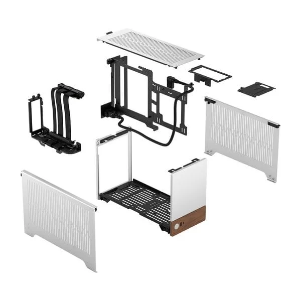 Fractal Design Terra Silver - ITX, GPU up to 322 mm in length, 10.4 L, 8 mm-thick aluminum front 5 Fractal Design Terra Silver - ITX, GPU up to 322 mm in length, 10.4 L, 8 mm-thick aluminum front - Ảnh 5