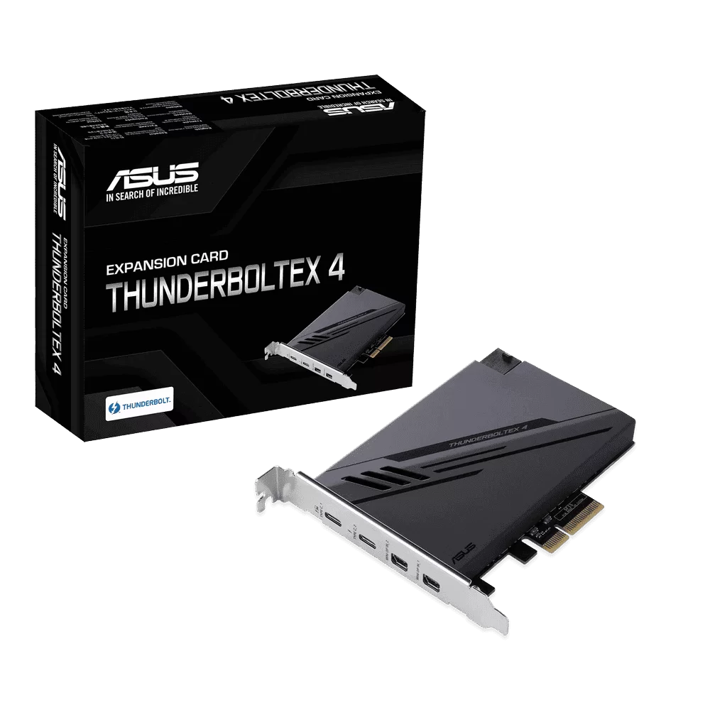 ASUS ThunderboltEX 4 Expansion Card - Intel® Thunderbolt™ 4 JHL 8540 Controller 1 ASUS ThunderboltEX 4 Expansion Card - Intel® Thunderbolt™ 4 JHL 8540 Controller