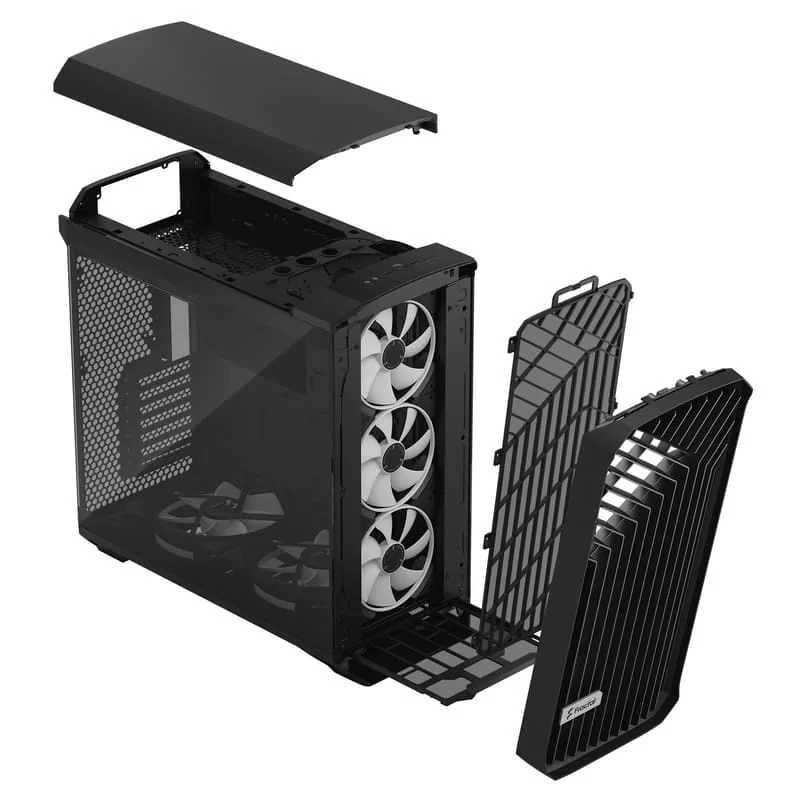 Fractal Design Torrent Black RGB TG Light Tint - Tempered Glass Window High-Airflow PC Gaming Case 4 Fractal Design Torrent Black RGB TG Light Tint - Tempered Glass Window High-Airflow PC Gaming Case - Ảnh 4