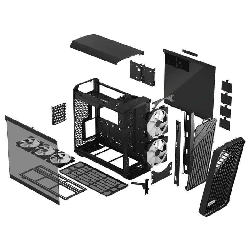 Fractal Design Torrent Black RGB TG Light Tint - Tempered Glass Window High-Airflow PC Gaming Case 3 Fractal Design Torrent Black RGB TG Light Tint - Tempered Glass Window High-Airflow PC Gaming Case - Ảnh 3