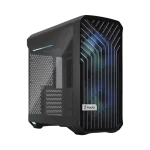 Fractal Design Torrent Compact Black RGB TG Light Tint ATX Airflow Mid Tower PC Gaming Case - Light Tint Tempered Glass Side Panels