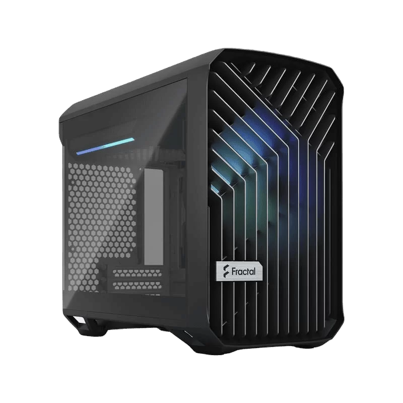 Fractal Design Torrent Nano RGB Black TG Light Tint mITX Airflow Mini Tower PC Gaming Case - Dark Tint Tempered Glass Side Panels 1 Fractal Design Torrent Nano RGB Black TG Light Tint mITX Airflow Mini Tower PC Gaming Case - Dark Tint Tempered Glass Side Panels