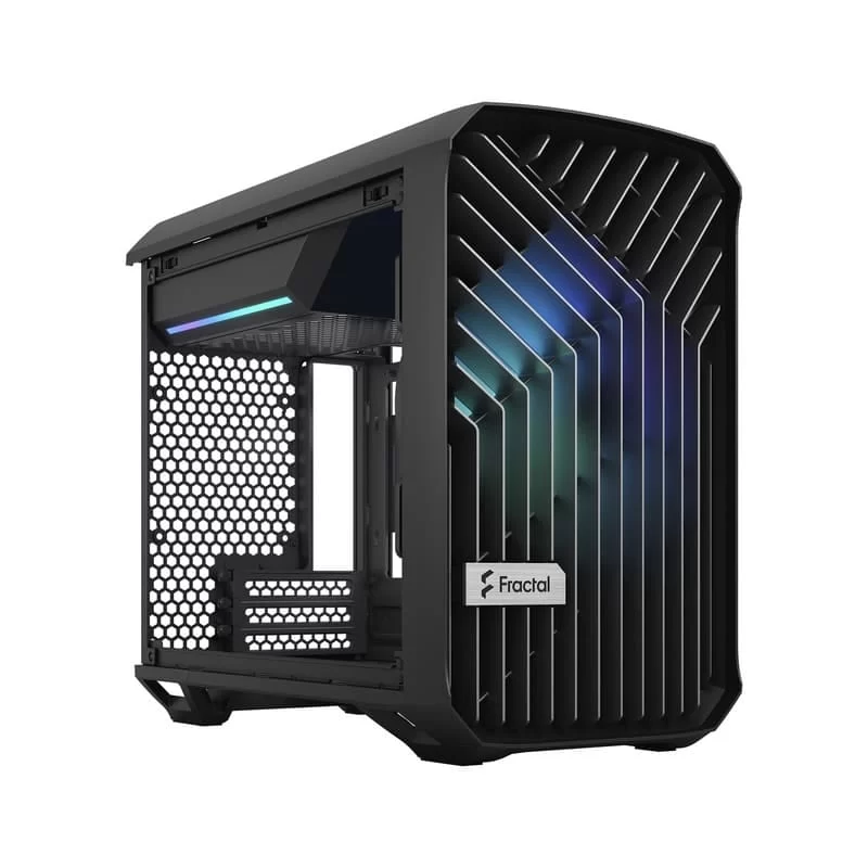 Fractal Design Torrent Nano RGB Black TG Light Tint mITX Airflow Mini Tower PC Gaming Case - Dark Tint Tempered Glass Side Panels 11 Fractal Design Torrent Nano RGB Black TG Light Tint mITX Airflow Mini Tower PC Gaming Case - Dark Tint Tempered Glass Side Panels - Ảnh 11