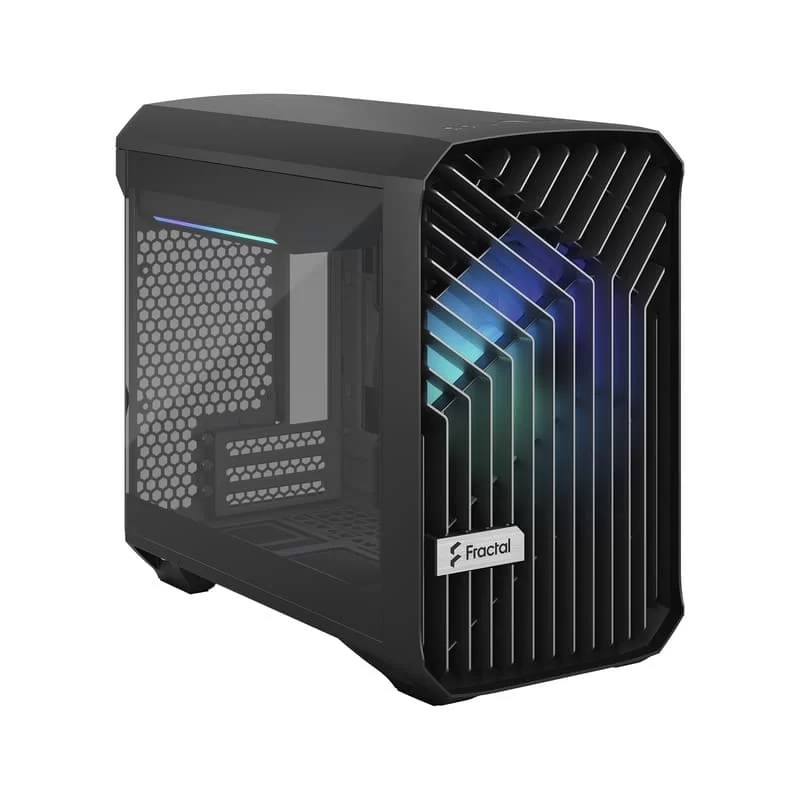 Fractal Design Torrent Nano RGB Black TG Light Tint mITX Airflow Mini Tower PC Gaming Case - Dark Tint Tempered Glass Side Panels 17 Fractal Design Torrent Nano RGB Black TG Light Tint mITX Airflow Mini Tower PC Gaming Case - Dark Tint Tempered Glass Side Panels - Ảnh 17