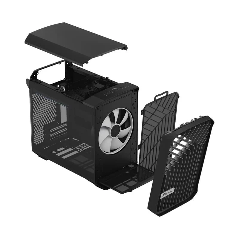 Fractal Design Torrent Nano RGB Black TG Light Tint mITX Airflow Mini Tower PC Gaming Case - Dark Tint Tempered Glass Side Panels 22 Fractal Design Torrent Nano RGB Black TG Light Tint mITX Airflow Mini Tower PC Gaming Case - Dark Tint Tempered Glass Side Panels - Ảnh 22