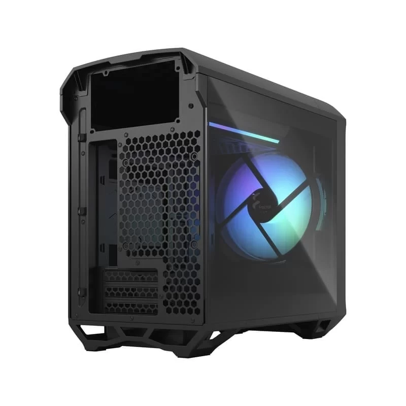 Fractal Design Torrent Nano RGB Black TG Light Tint mITX Airflow Mini Tower PC Gaming Case - Dark Tint Tempered Glass Side Panels 4 Fractal Design Torrent Nano RGB Black TG Light Tint mITX Airflow Mini Tower PC Gaming Case - Dark Tint Tempered Glass Side Panels - Ảnh 4
