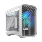 Fractal Design Torrent Nano RGB White TG Clear Tint mITX Airflow Mini Tower PC Gaming Case - Clear Tint Tempered Glass Side Panels