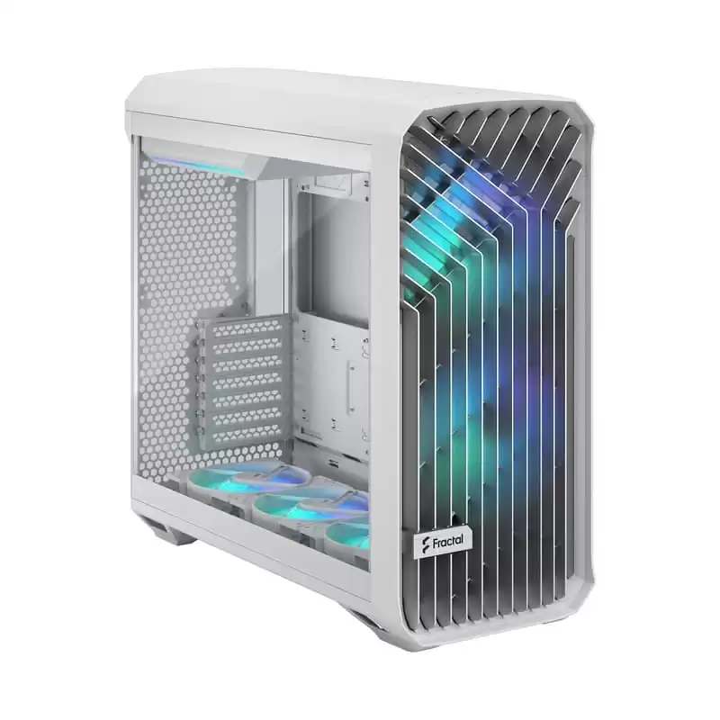 Fractal Design Torrent RGB White TG Clear Tint - Tempered Glass Window High-Airflow PC Gaming Case 3 Fractal Design Torrent RGB White TG Clear Tint - Tempered Glass Window High-Airflow PC Gaming Case - Ảnh 3