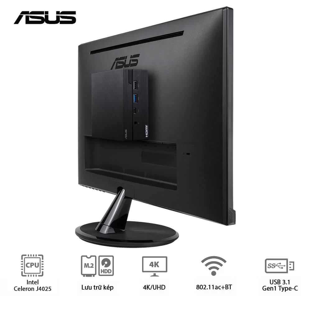 ASUS PN40-BBC910MV Mini PC - Barebone, Intel Celeron J4025, Wi-Fi 5, BT5.0, LAN, 65W, HDMI+miniDP, non OS 6 ASUS PN40-BBC910MV Mini PC - Barebone, Intel Celeron J4025, Wi-Fi 5, BT5.0, LAN, 65W, HDMI+miniDP, non OS - Ảnh 6
