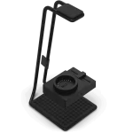 NZXT SwitchMix PC Gaming Headset Stand with Mixer (AP-USMSM-B1) - Black, Seamless Switching Between Headset & Speaker Audio, Studio-Grade Mixer, 24-bit / 96 kHz DAC, DTS 7.1