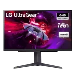 LG Ultragear 27GR75Q-B Gaming Monitor - 27 inch QHD (2560 x 1440), 165Hz, IPS 1ms (GtG), HDR10, sRGB 99% (Typ.), AMD FreeSync™ Premium, NVIDIA® G-SYNC® Compatible