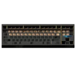 Kyukon80 Keyboard Kit (PCB Non-Flex cut) - Extra Slot - Anod Black - WKL - Chamfer/Triangle Nameplate/Counter Weight Gold