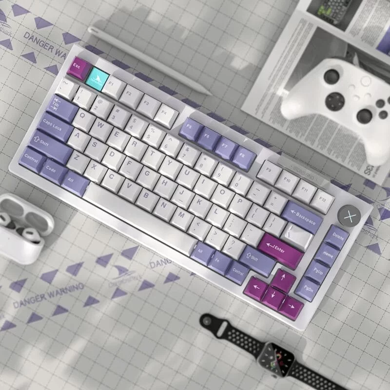 Darmoshark TOP75 Trio-mode Wireless Gaming Mechanical Keyboard - 75%, All key hot-plugging, TTC Shark Switch, Dynamic RGB Lighting, Custom Knob, TFT Custom Screen 7 Darmoshark TOP75 Trio-mode Wireless Gaming Mechanical Keyboard - 75%, All key hot-plugging, TTC Shark Switch, Dynamic RGB Lighting, Custom Knob, TFT Custom Screen - Ảnh 7