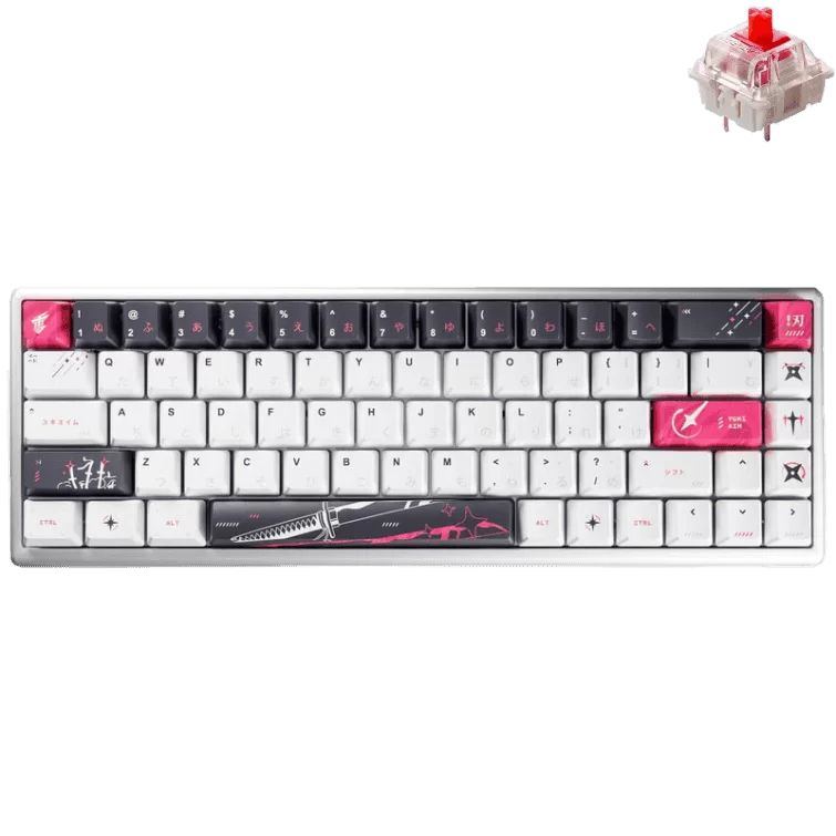 HE Yuki Aim Polar 65 Katana Edition - Hiragana (Limited Edition) Gaming Keyboard - Gateron Crimson Magnetic Switch
