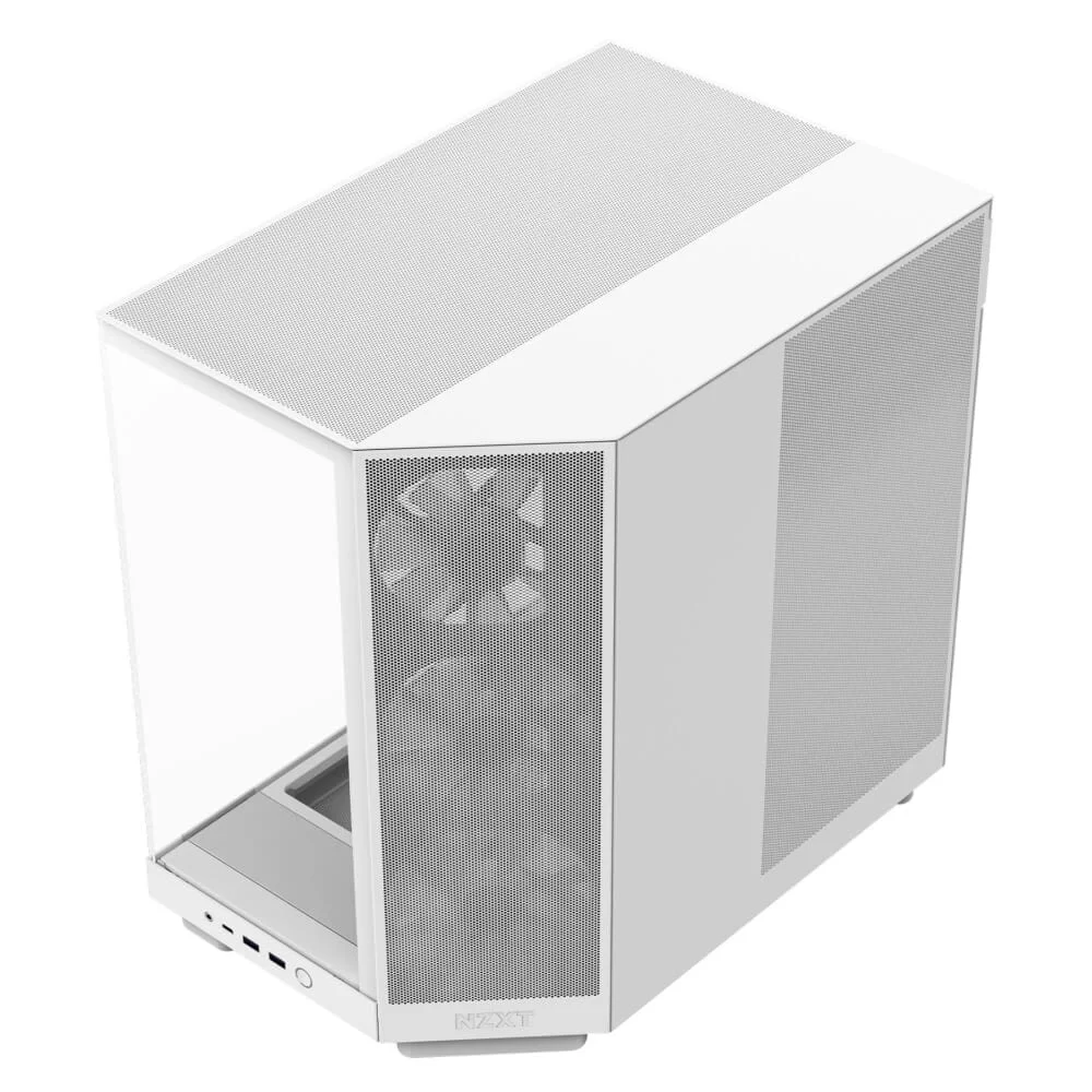 NZXT H6 Flow RGB White Compact Mid-tower Airflow Case 5 NZXT H6 Flow RGB White Compact Mid-tower Airflow Case - Ảnh 5