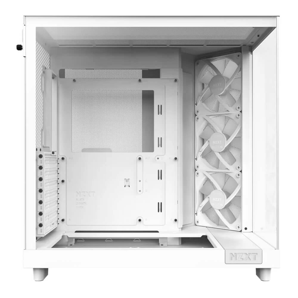 NZXT H6 Flow RGB White Compact Mid-tower Airflow Case 7 NZXT H6 Flow RGB White Compact Mid-tower Airflow Case - Ảnh 7